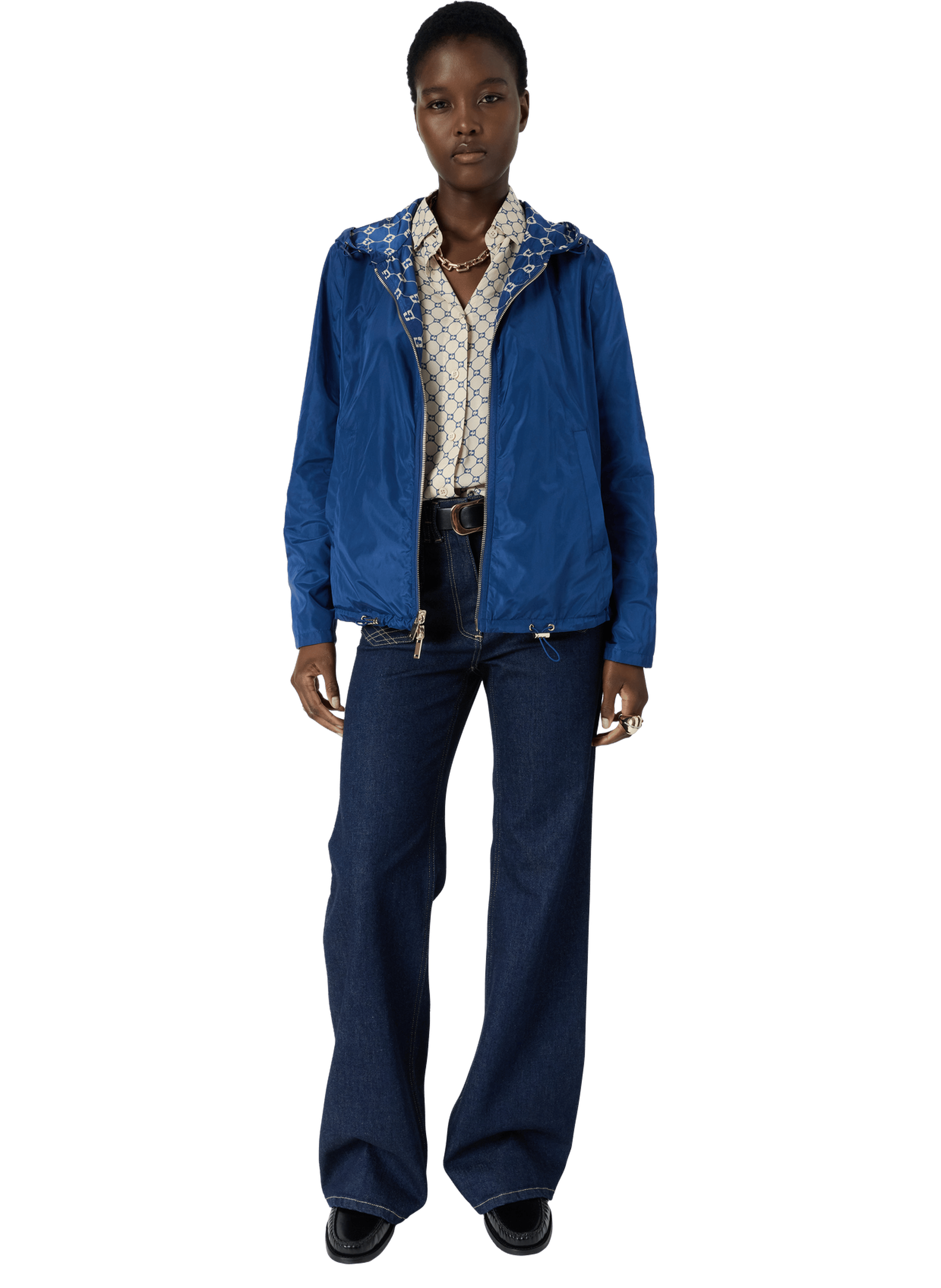 Parka courte à monogramme - juline GERARD DAREL Bleu