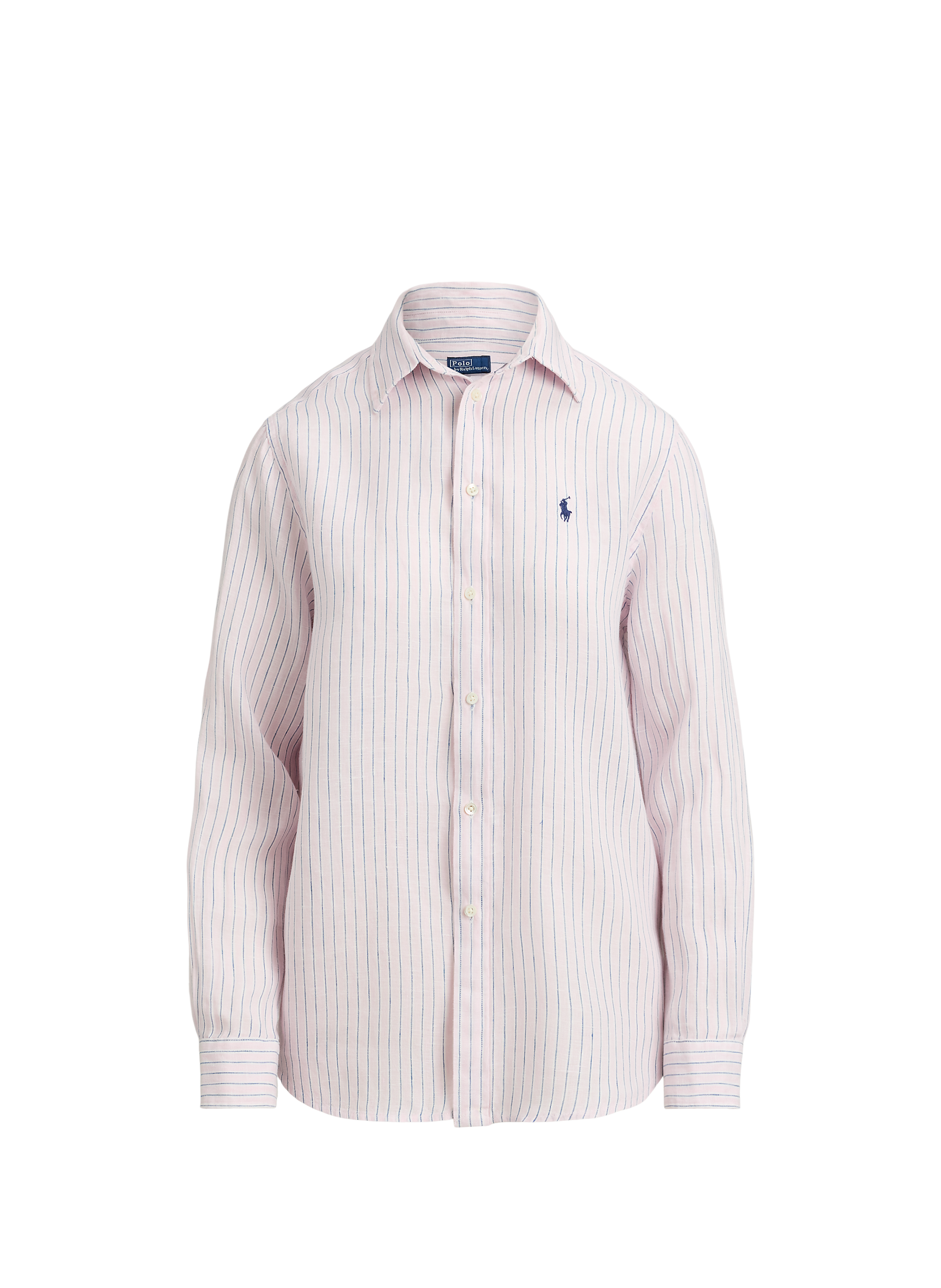 Chemise rayée en lin POLO RALPH LAUREN Rose