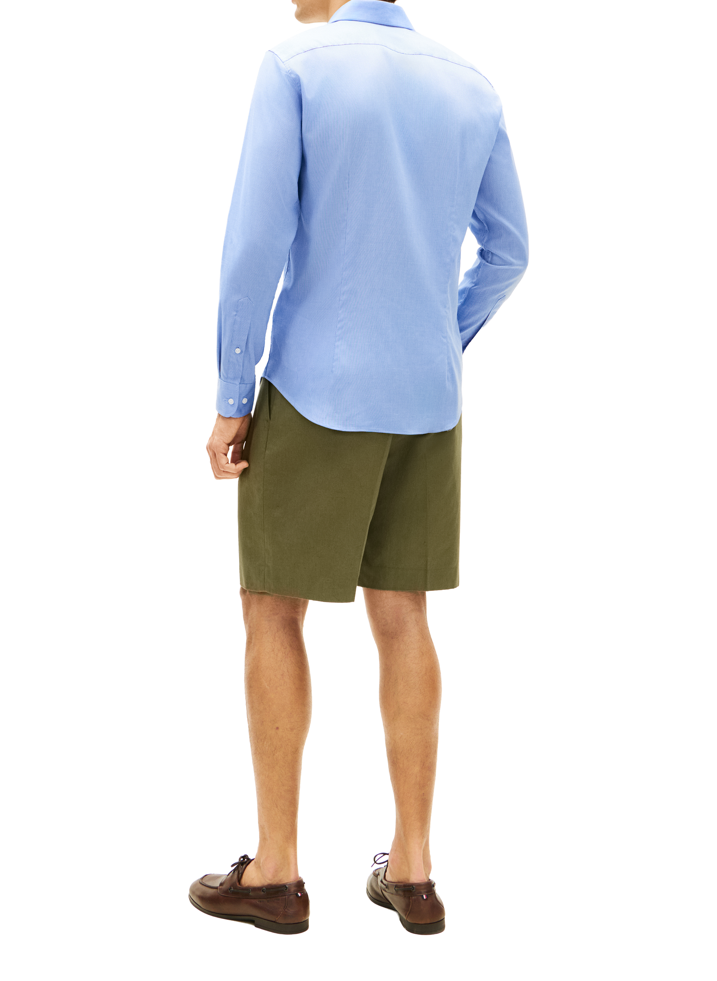 Straight cotton blend Shirt TOMMY HILFIGER Blue