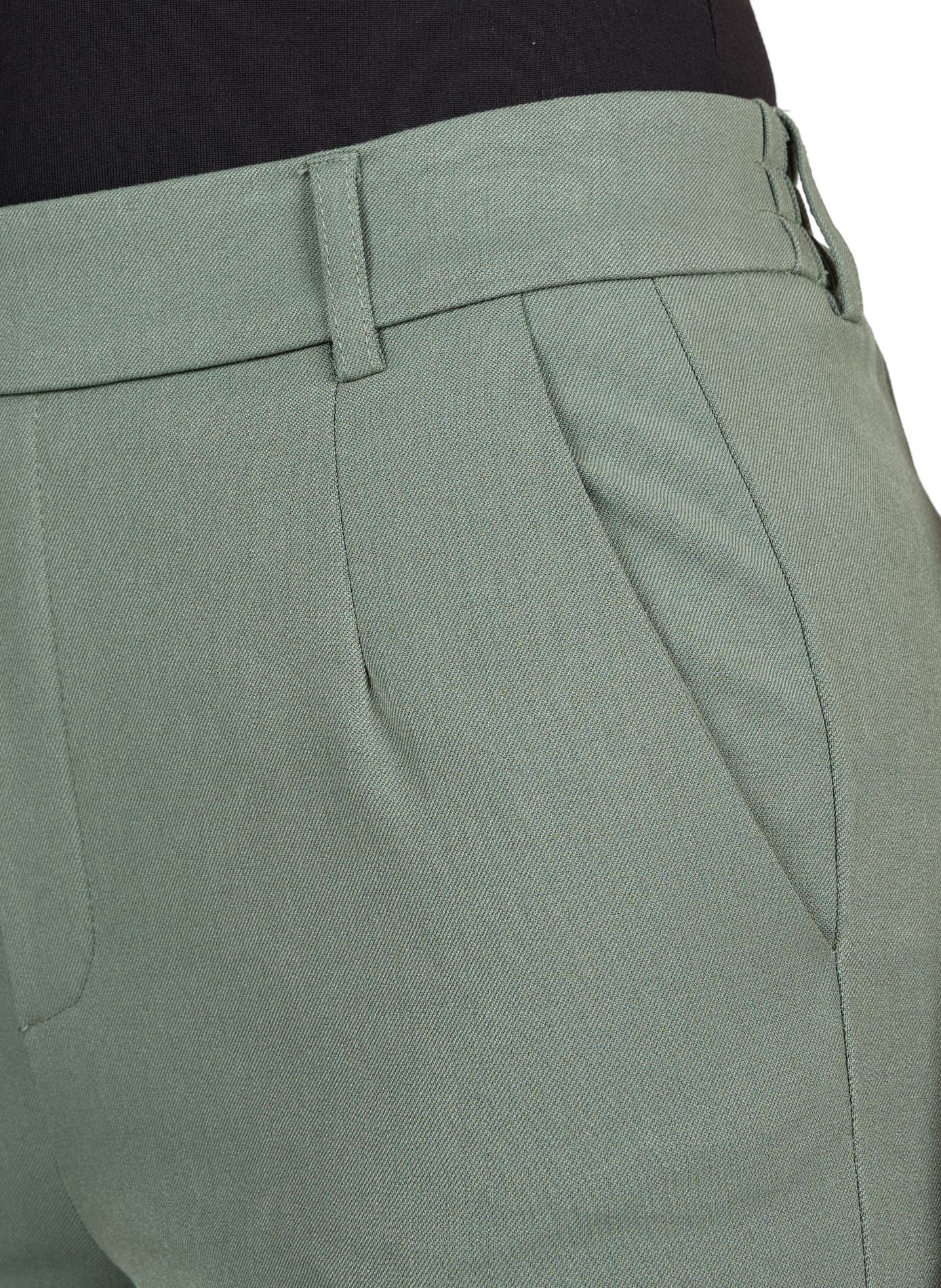 High-waisted wide-leg pants VILA Green