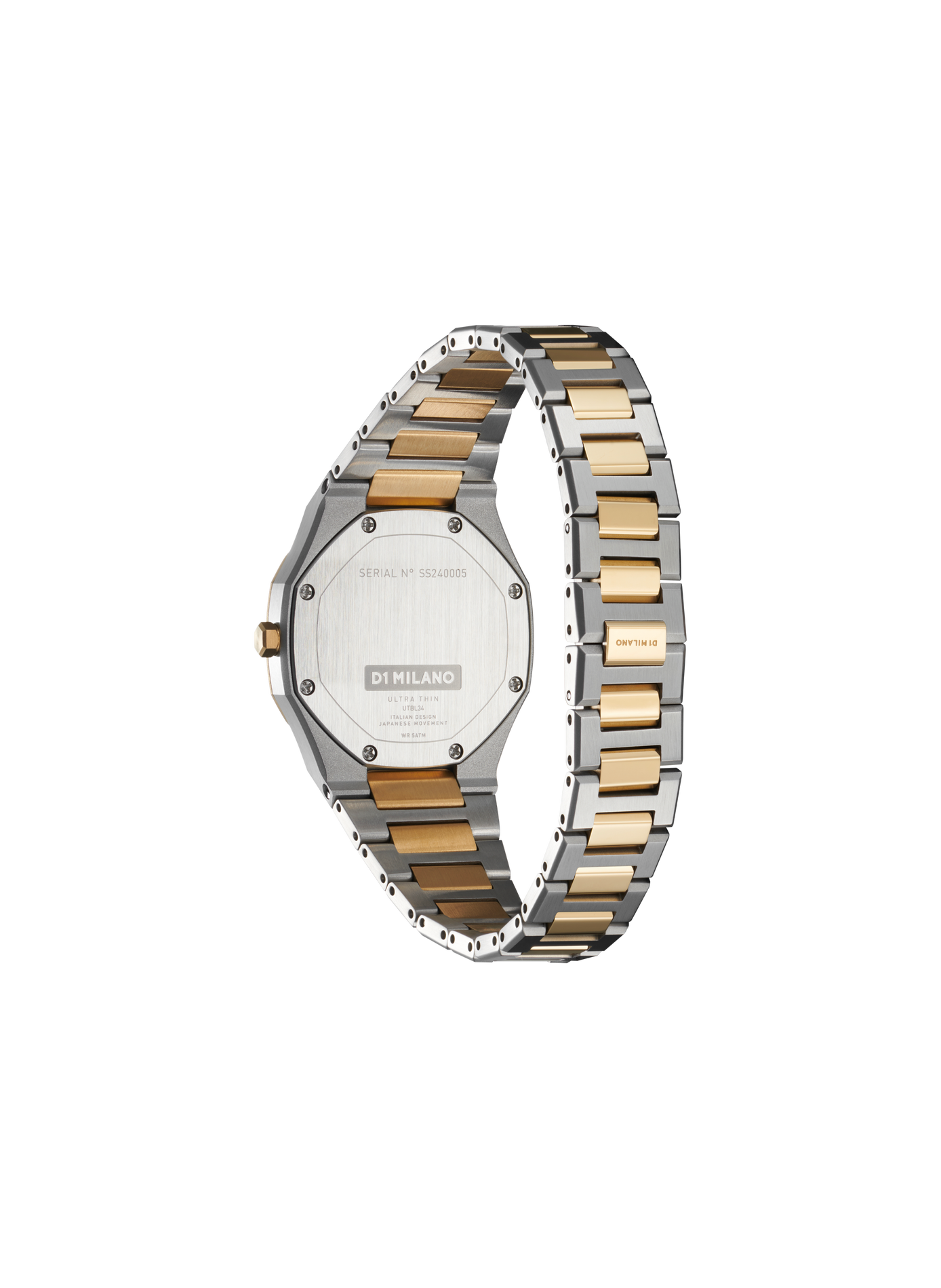 Montre Edge en acier inoxydable D1 MILANO Argent