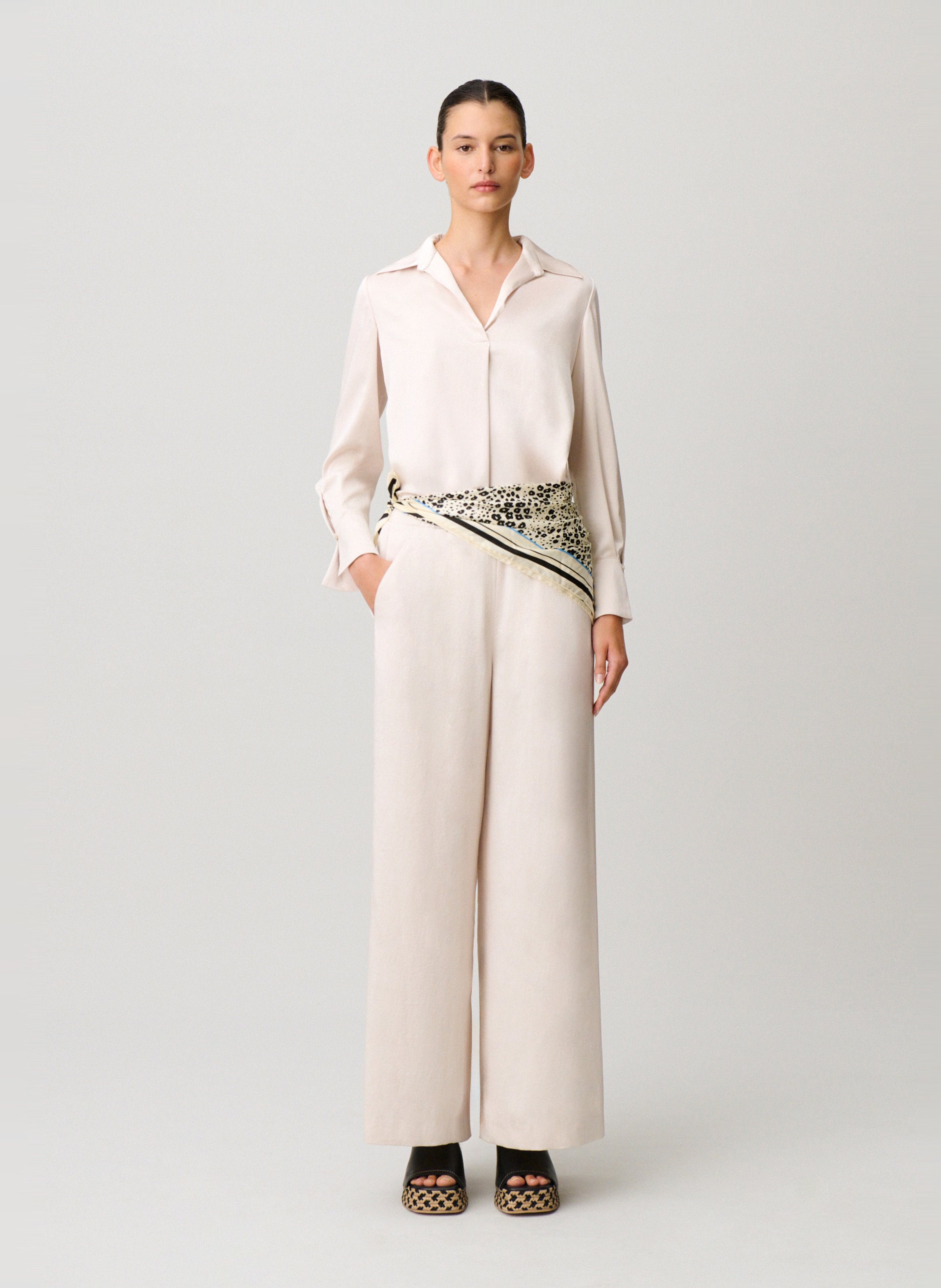 Blouse col classique CLAUDIE PIERLOT Blanc