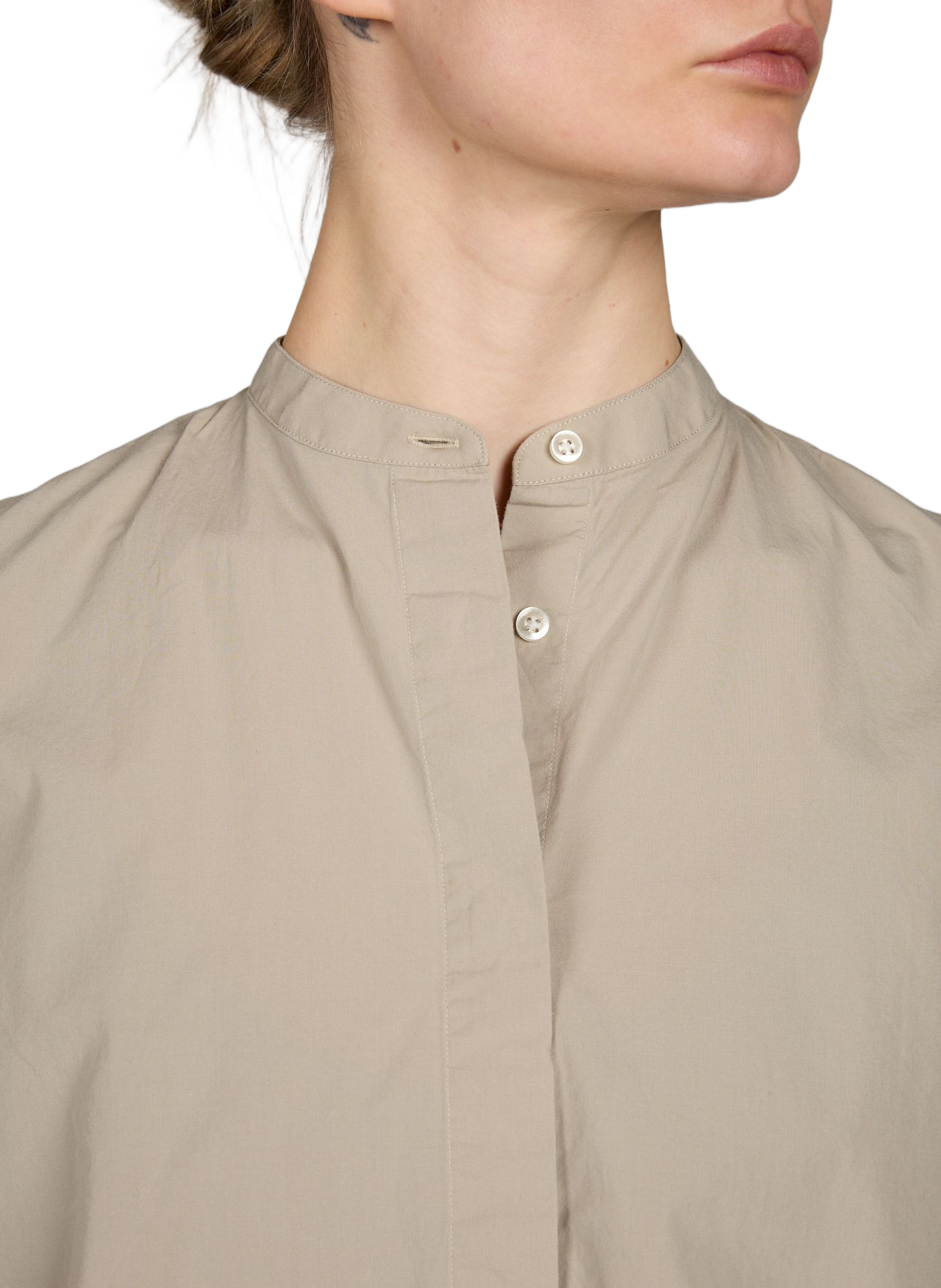 Top ample sans manches boutonné OFFICINE GENERALE Beige