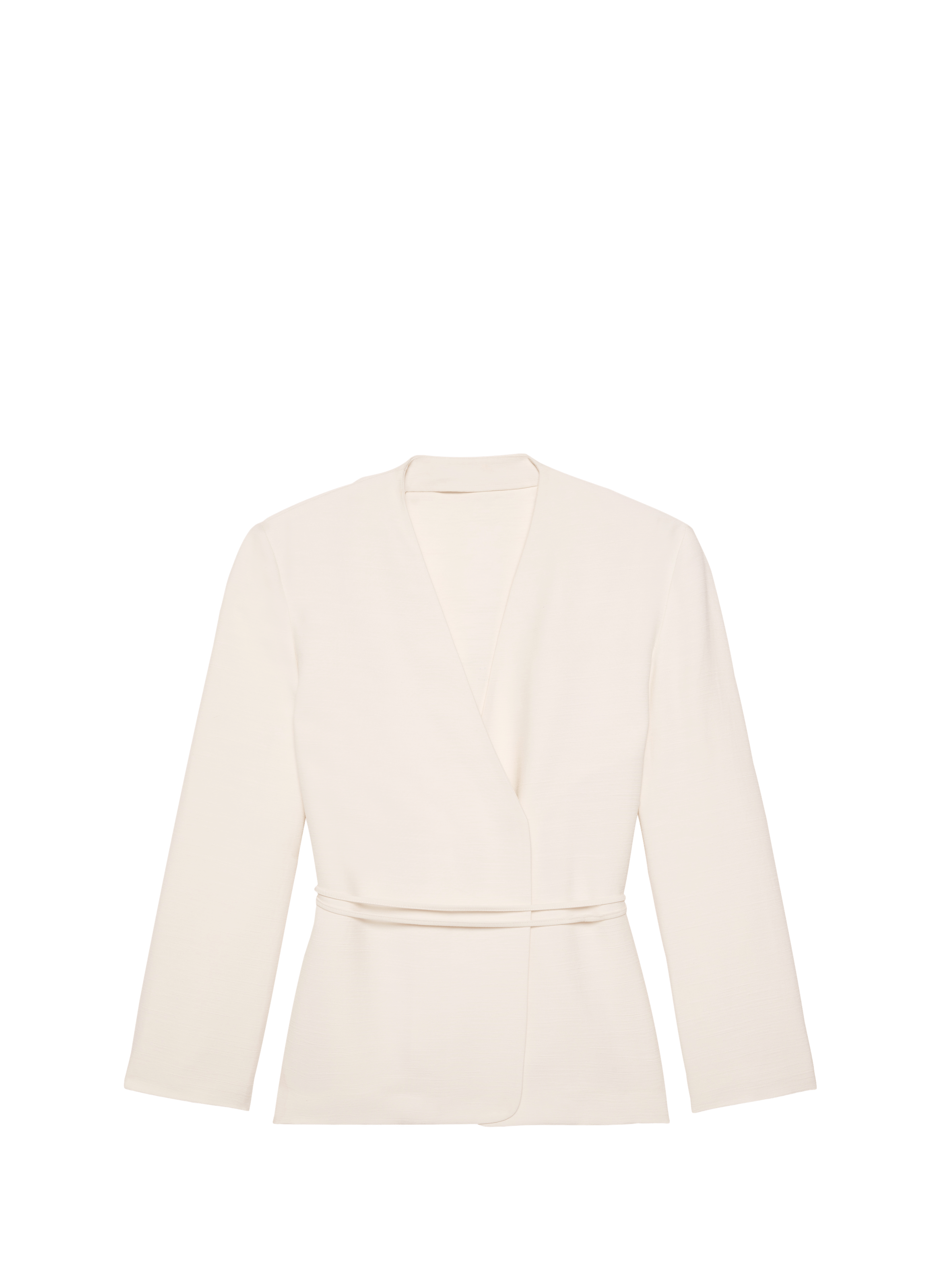 Blazer texturé brillant avec ceinture CALVIN KLEIN Beige