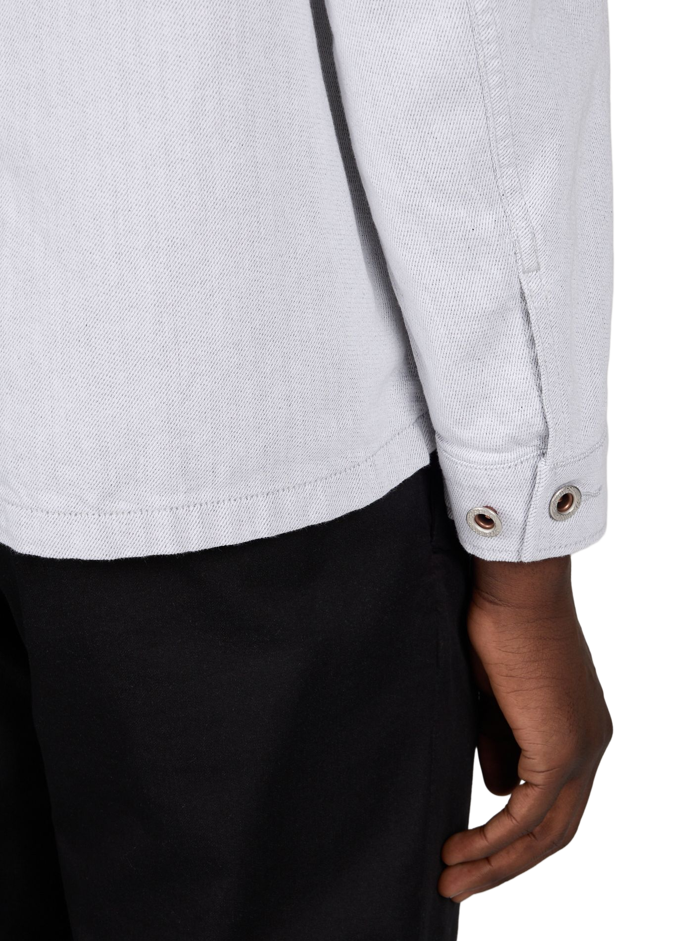 Jacket with classic cotton twill collar REPLAY Beige