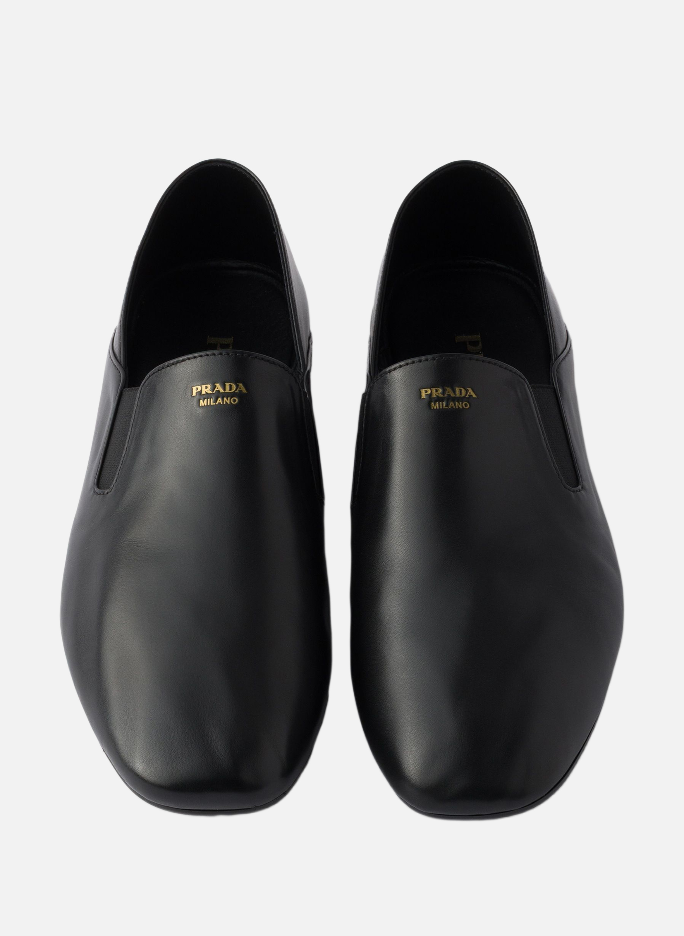 Mocassins en cuir PRADA Noir
