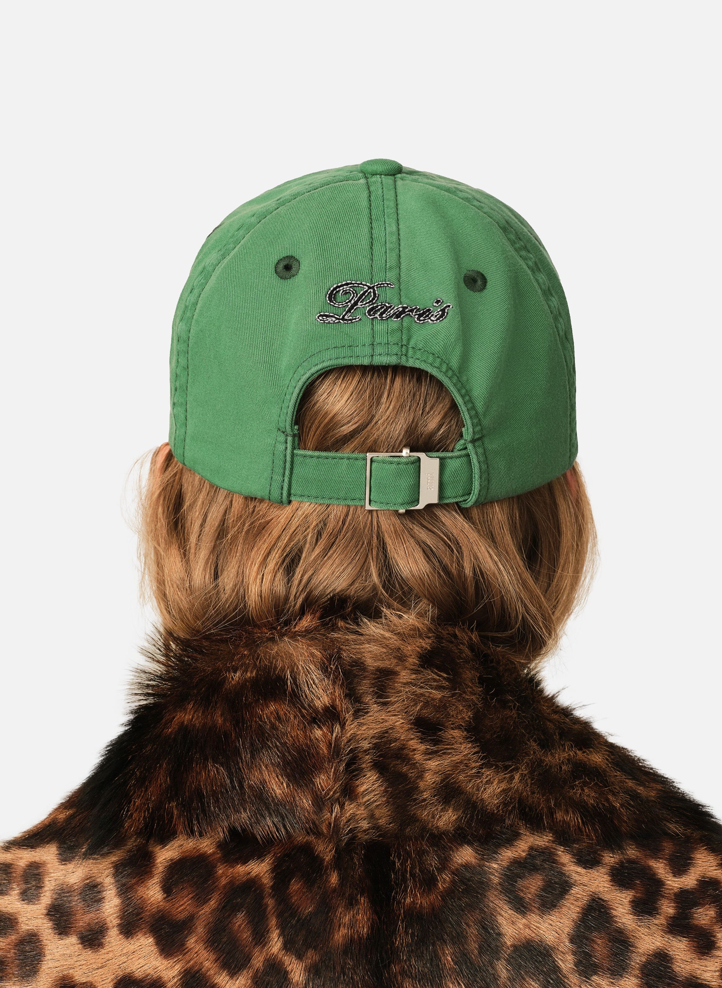 Casquette unisexe en coton broderie ami paris AMI PARIS Vert