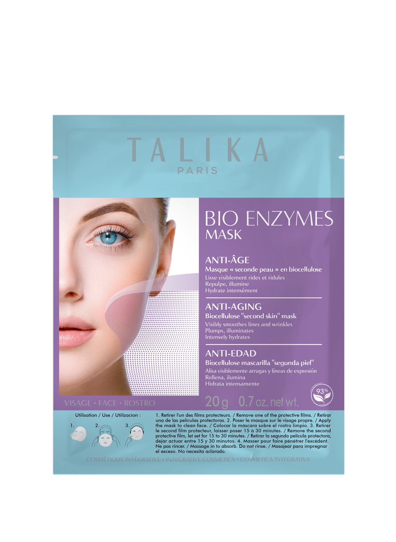 Coreen Bio Enzymes - Anti-Aging Biocellulose Mask TALIKA No color