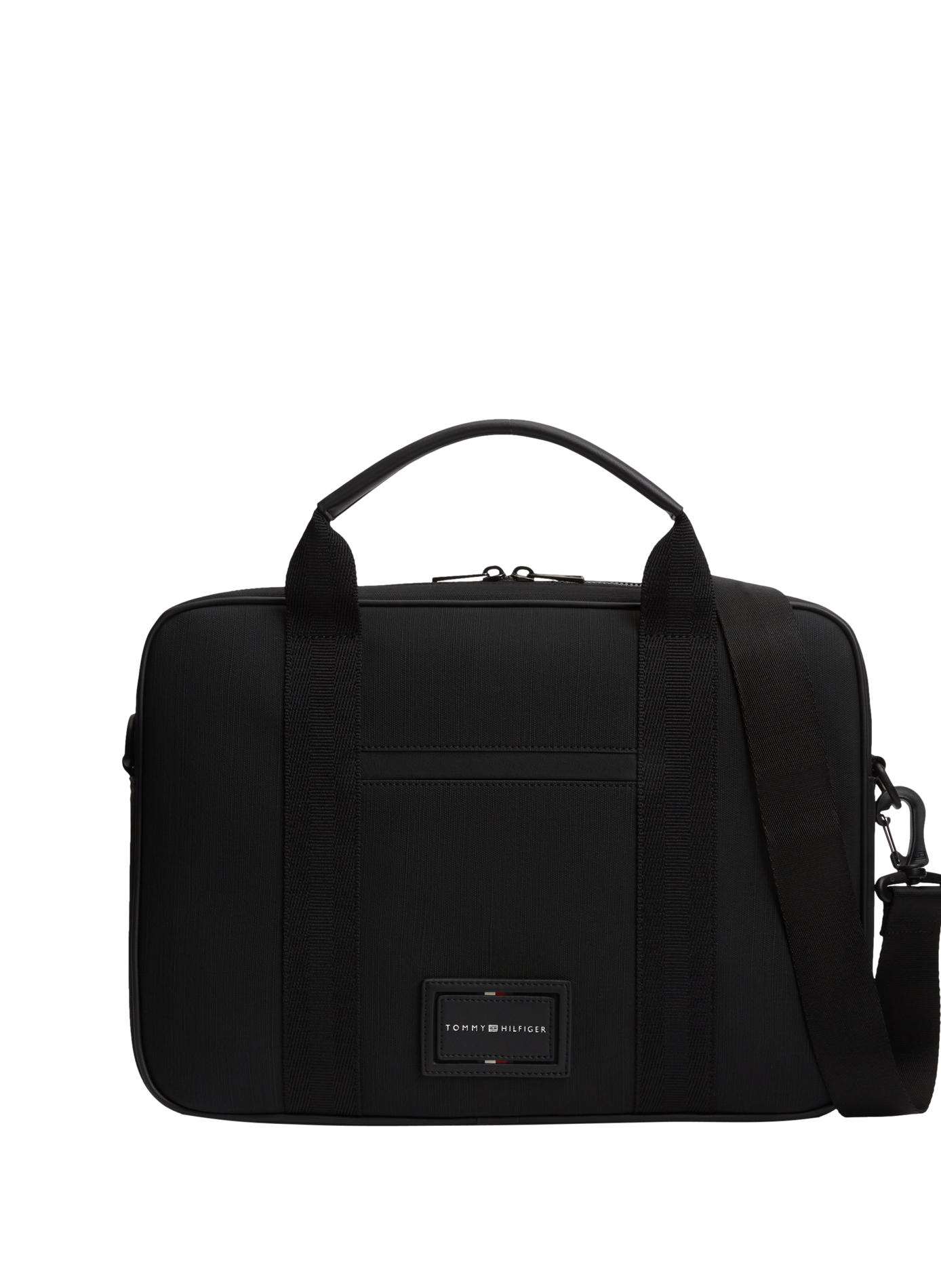 Computer bag with logo panel TOMMY HILFIGER Black