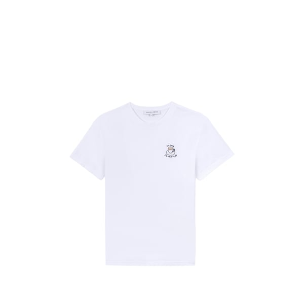 T-shirt droit brodé en coton T-shirt droit brodé en coton