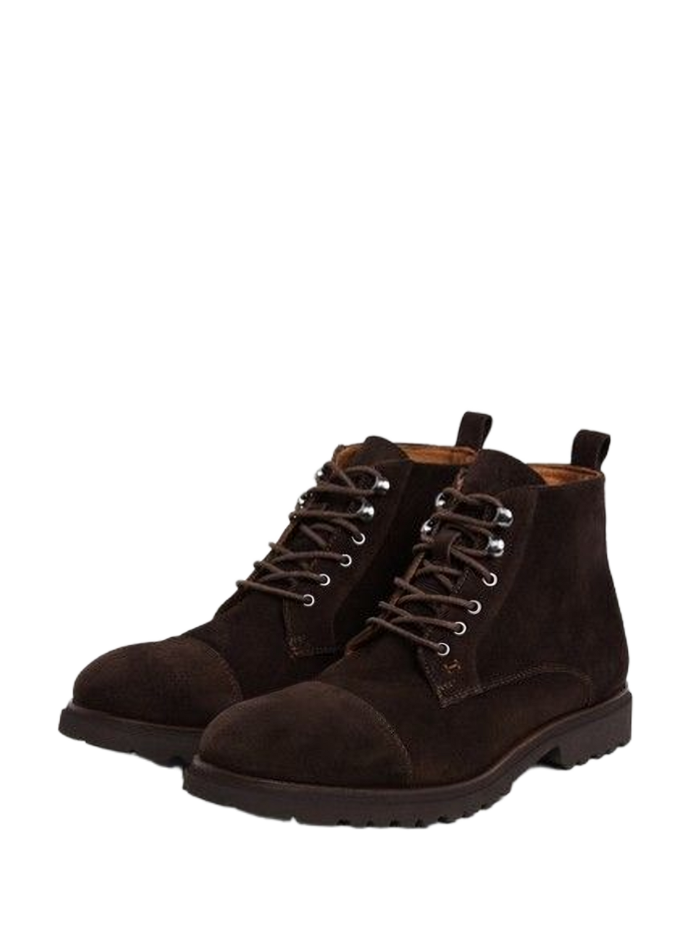 Lace-up suede leather HUDSON ankle boots HACKETT Brown