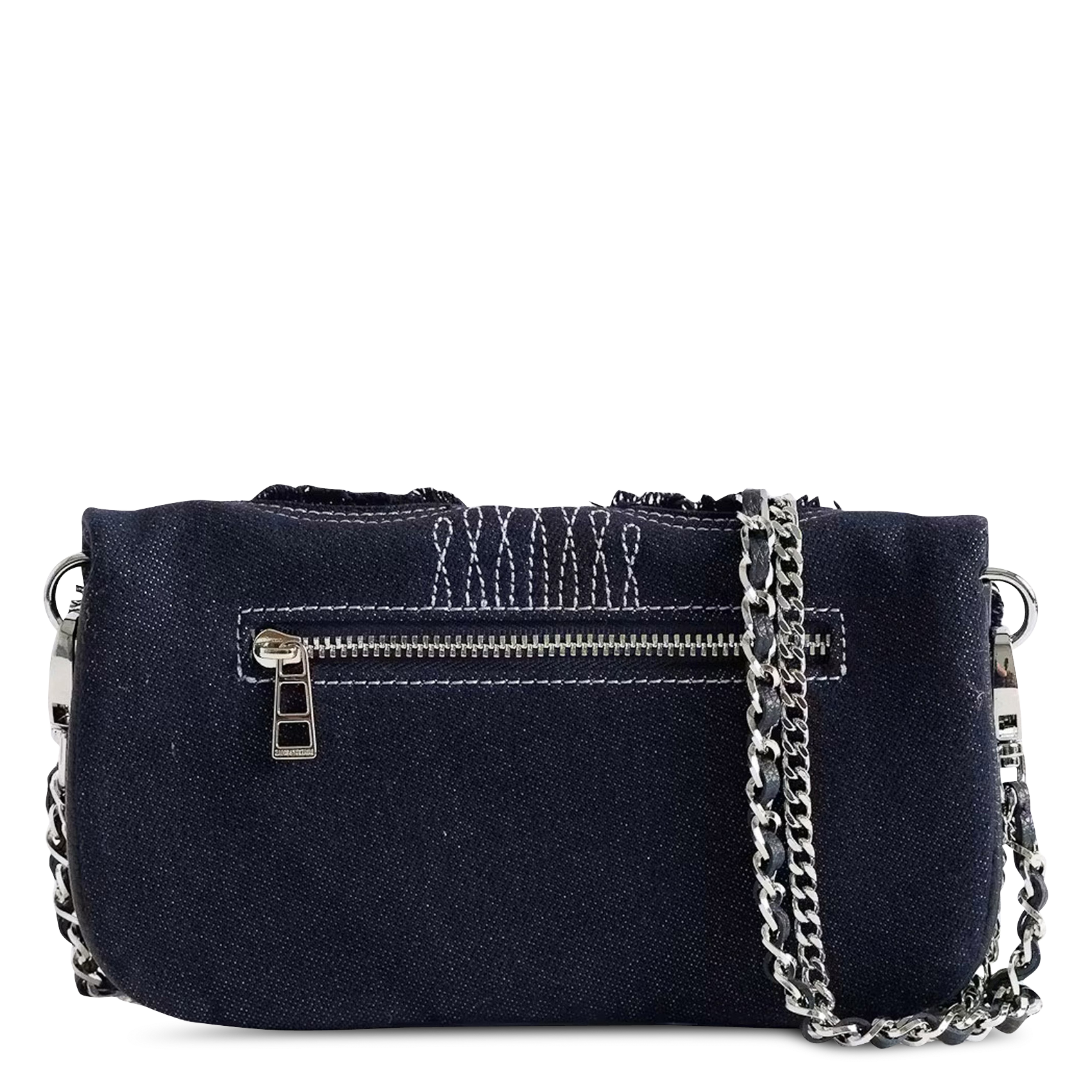 Schoudertas in mini rock denim ZADIG&VOLTAIRE Blauw
