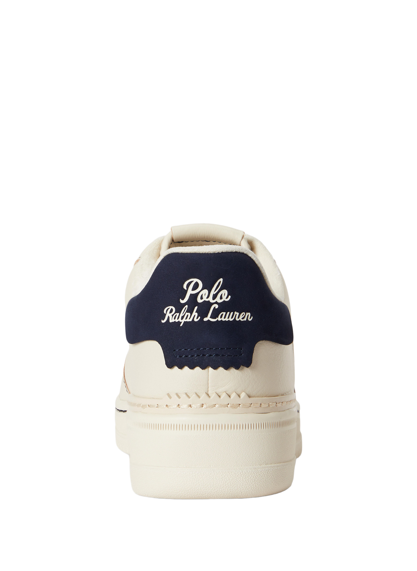 Baskets basses Masters à lacets en cuir POLO RALPH LAUREN Beige