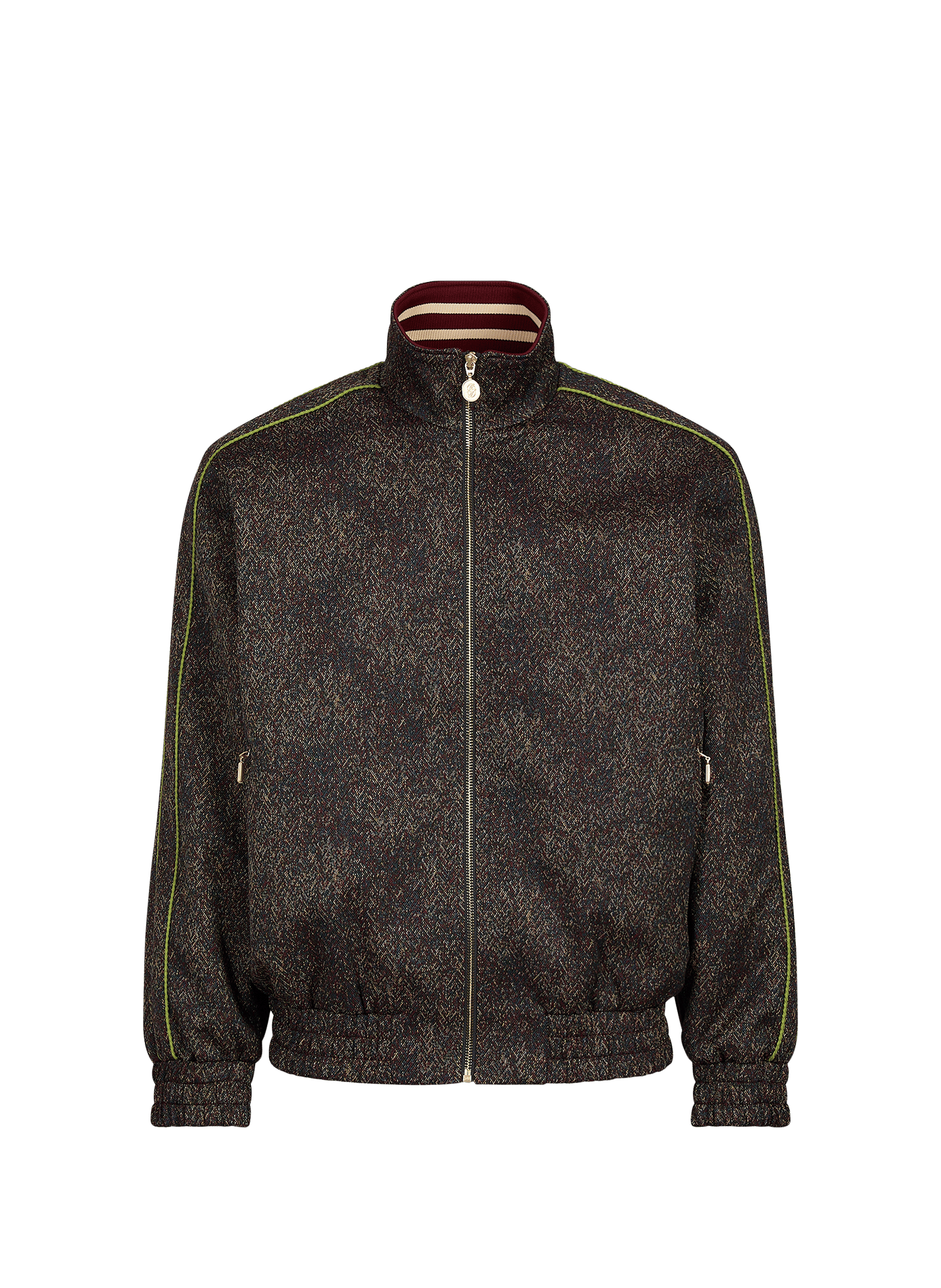 Tweed effect tracksuit jacket DROLE DE MONSIEUR Red