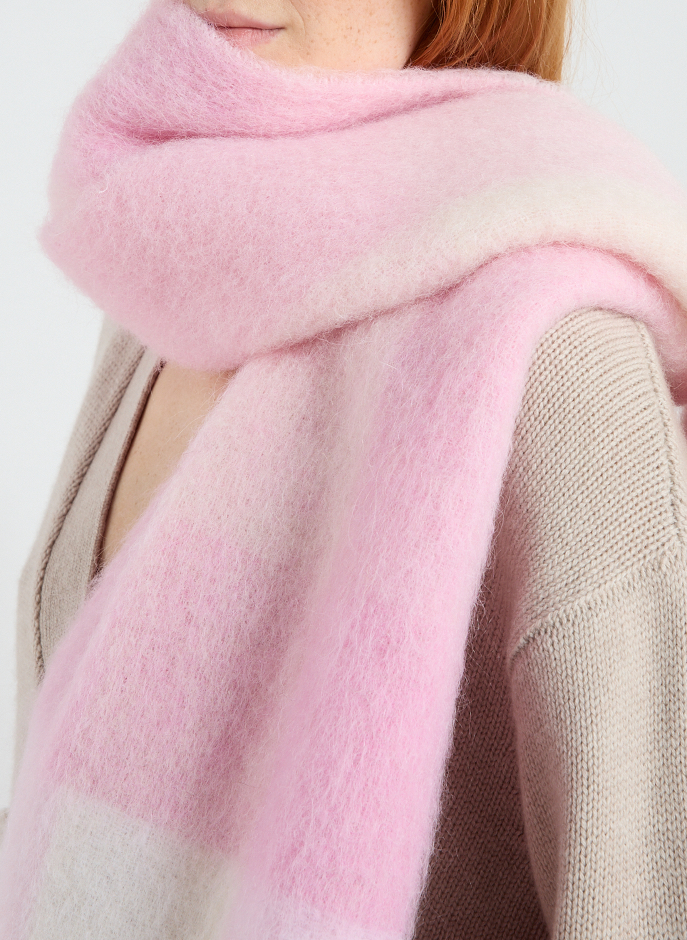 Check Scarf ACNE STUDIOS Pink