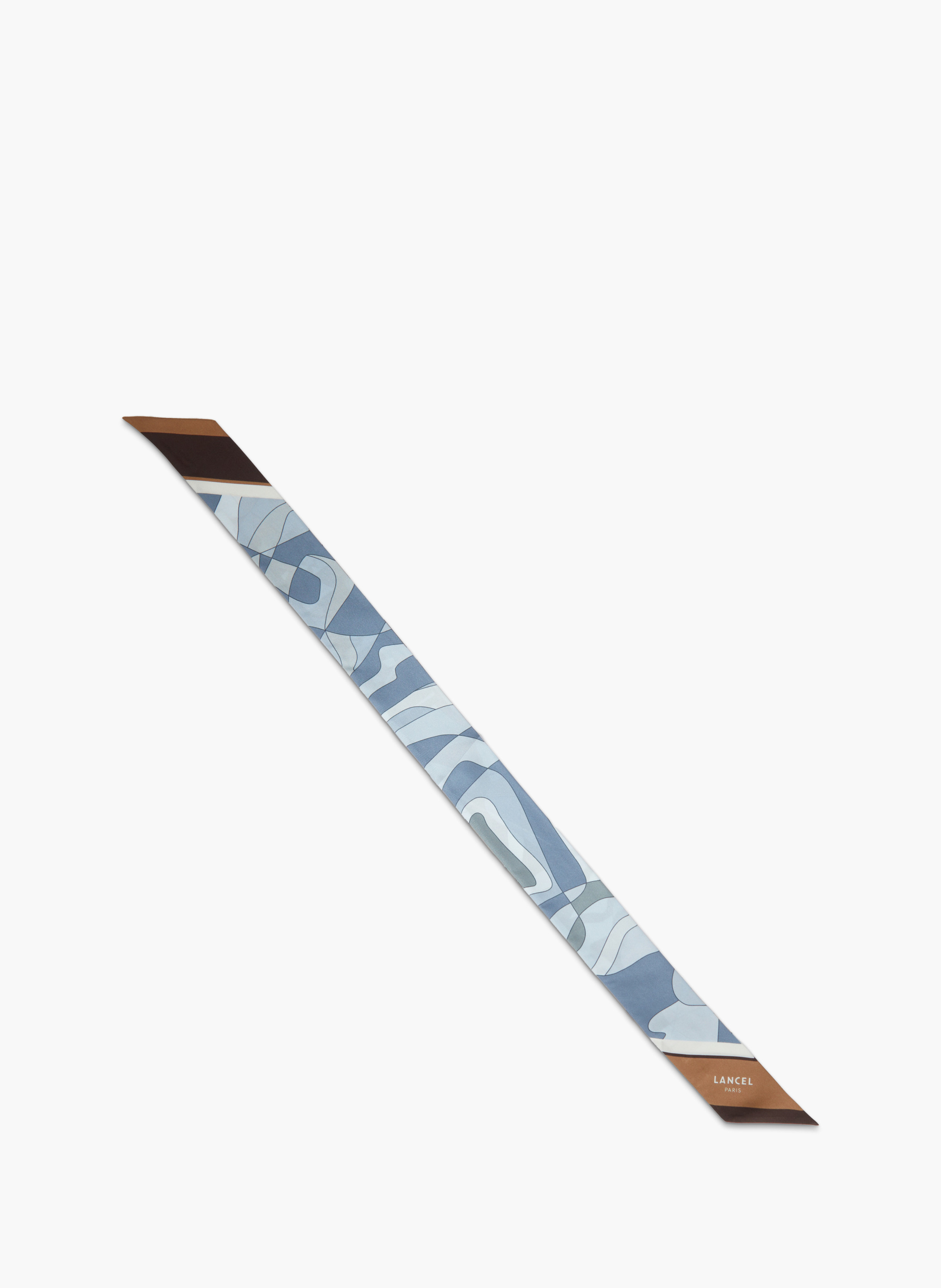 Haarband met een puzzelprint van Lancel in zijde. LANCEL Blauw