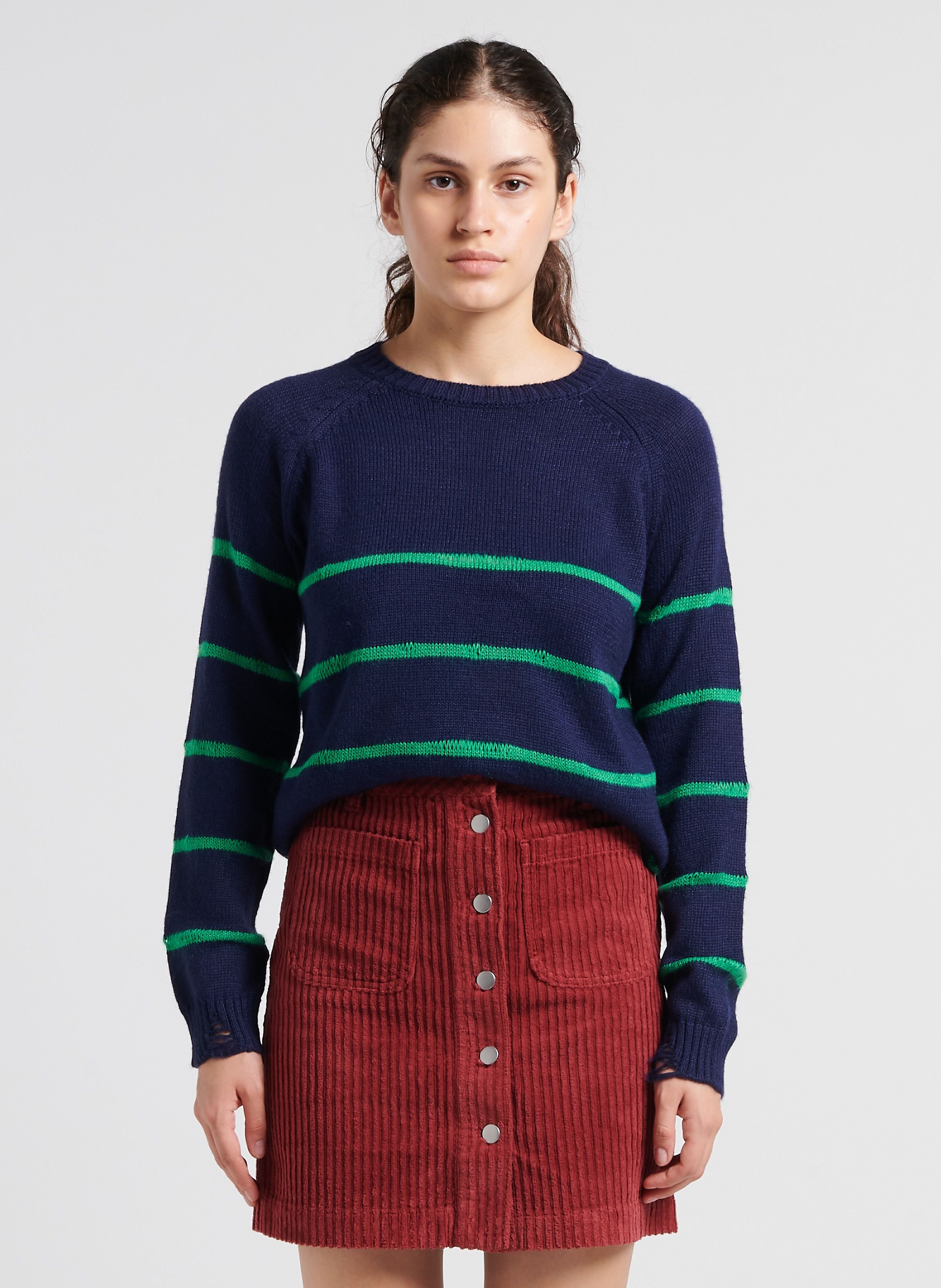 Pull droit à col rond