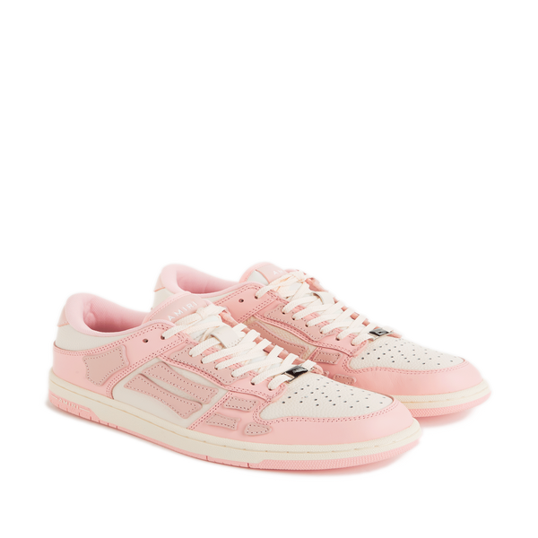 Amiri Leather Trainers In Pink