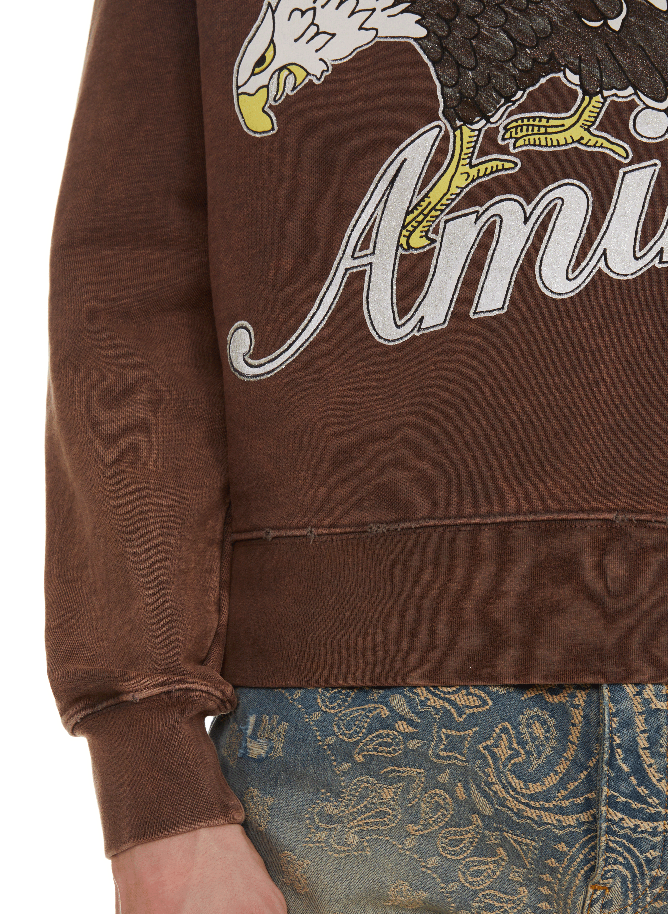 Sweat motif Aigle AMIRI Marron