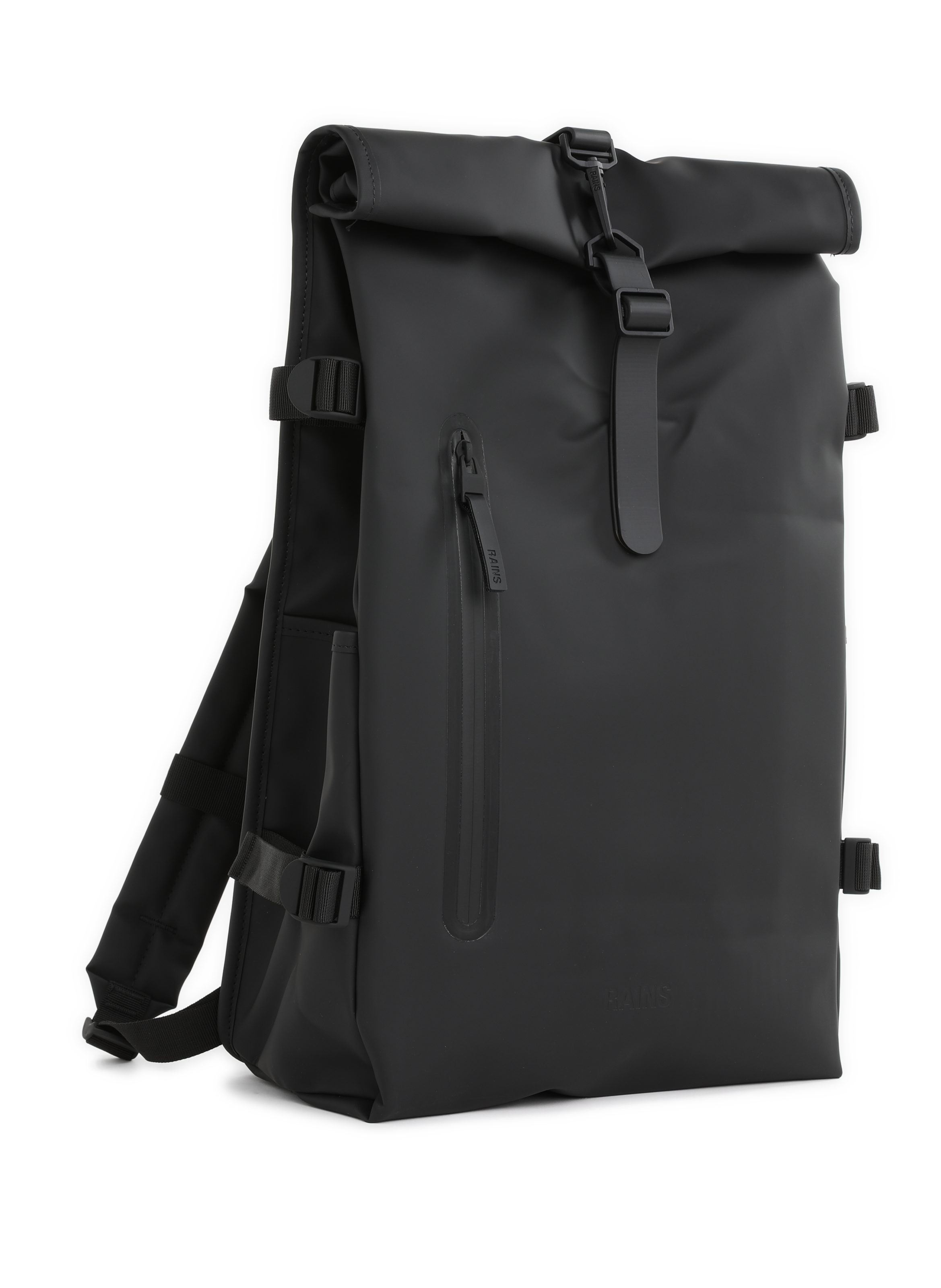 Rolltop Rucksack Large Backpack RAINS Black
