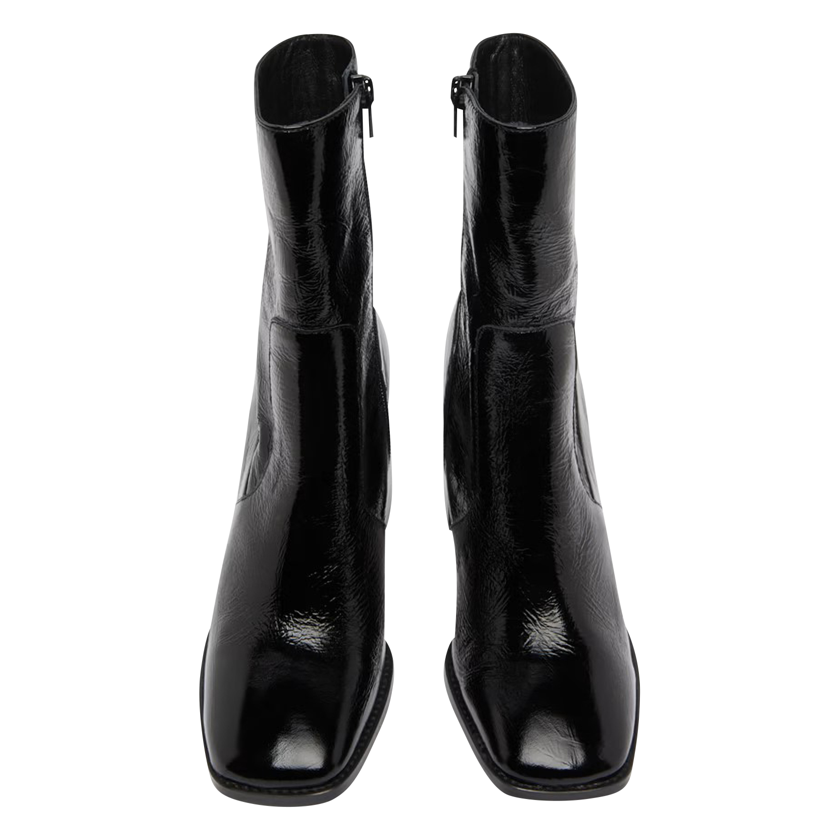 Bottines en cuir craquelé vidal JONAK Noir