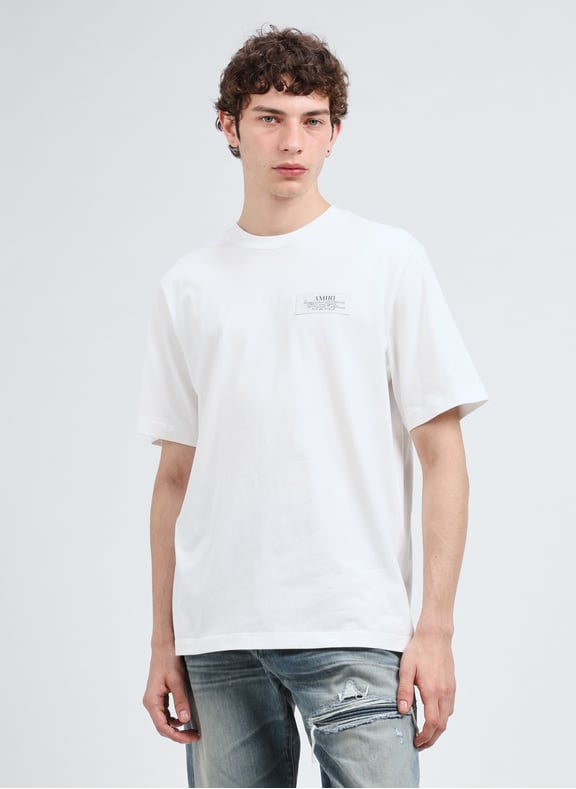 Cotton T-shirt with pattern White by AMIRI AMIRI Cotton T-shirt with pattern White