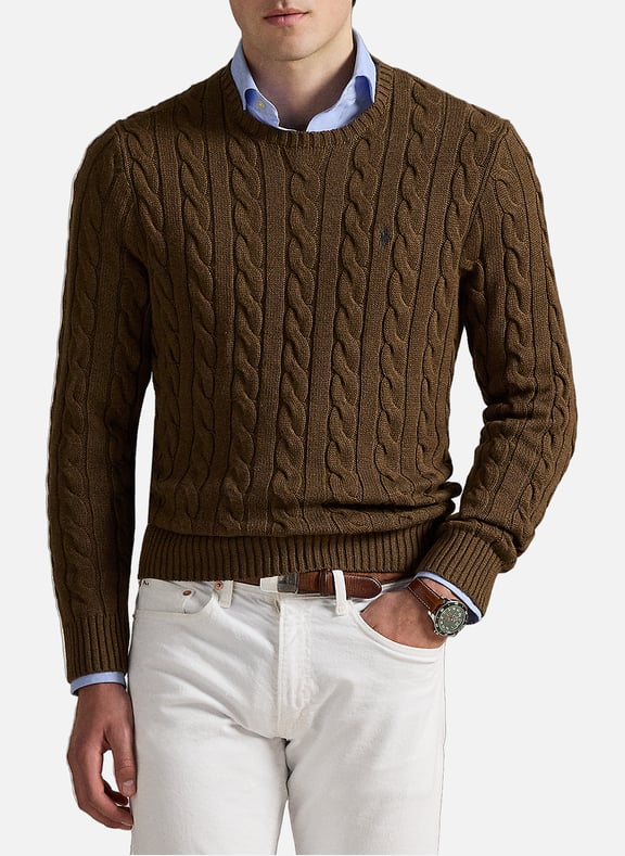 Cable knit jumper Beige by POLO RALPH LAUREN POLO RALPH LAUREN Cable knit jumper Beige
