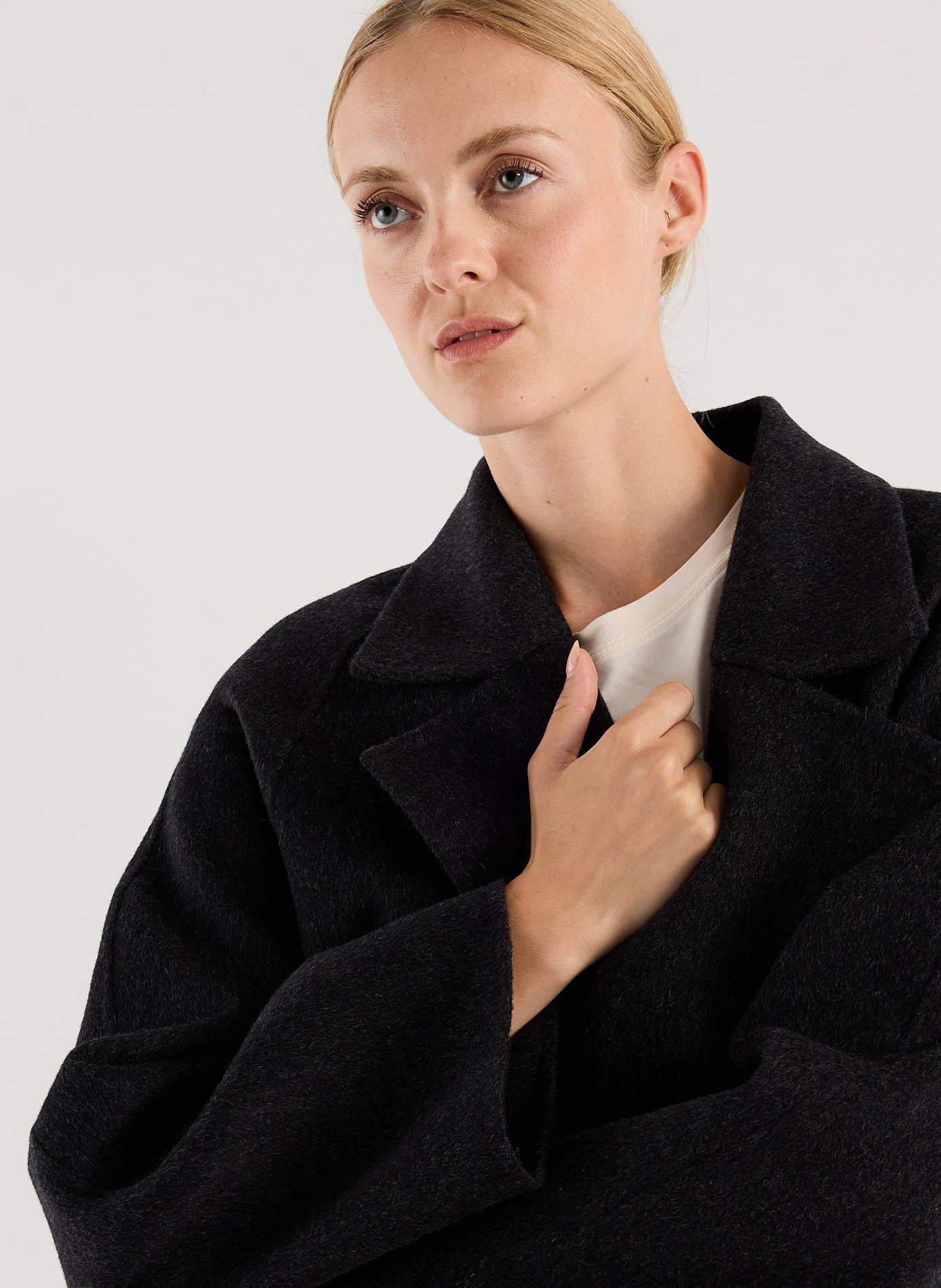 Manteau Warmor en laine mélangée SAISON 1865 Gris