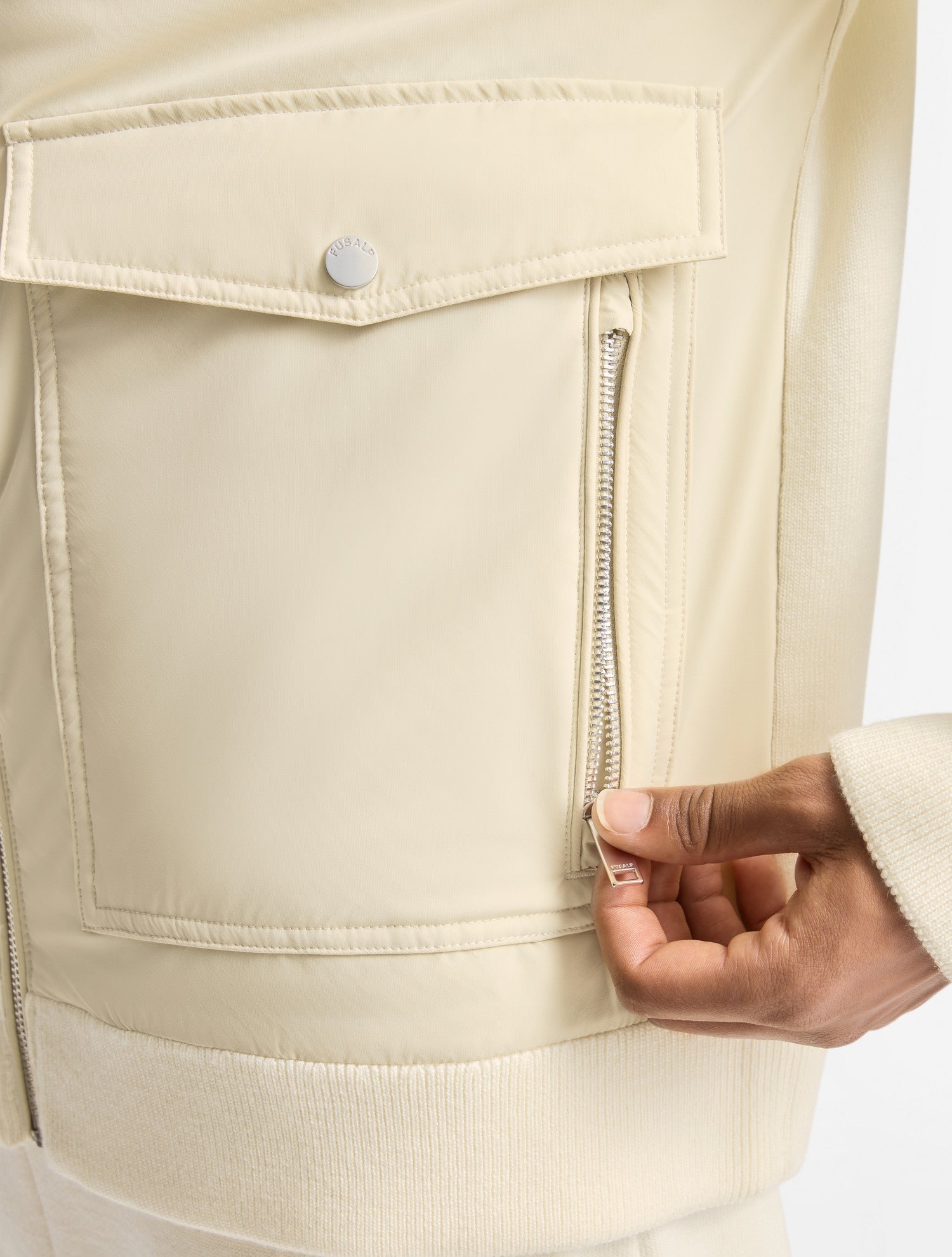 Veste eptona col tailleur coupe regular FUSALP Blanc