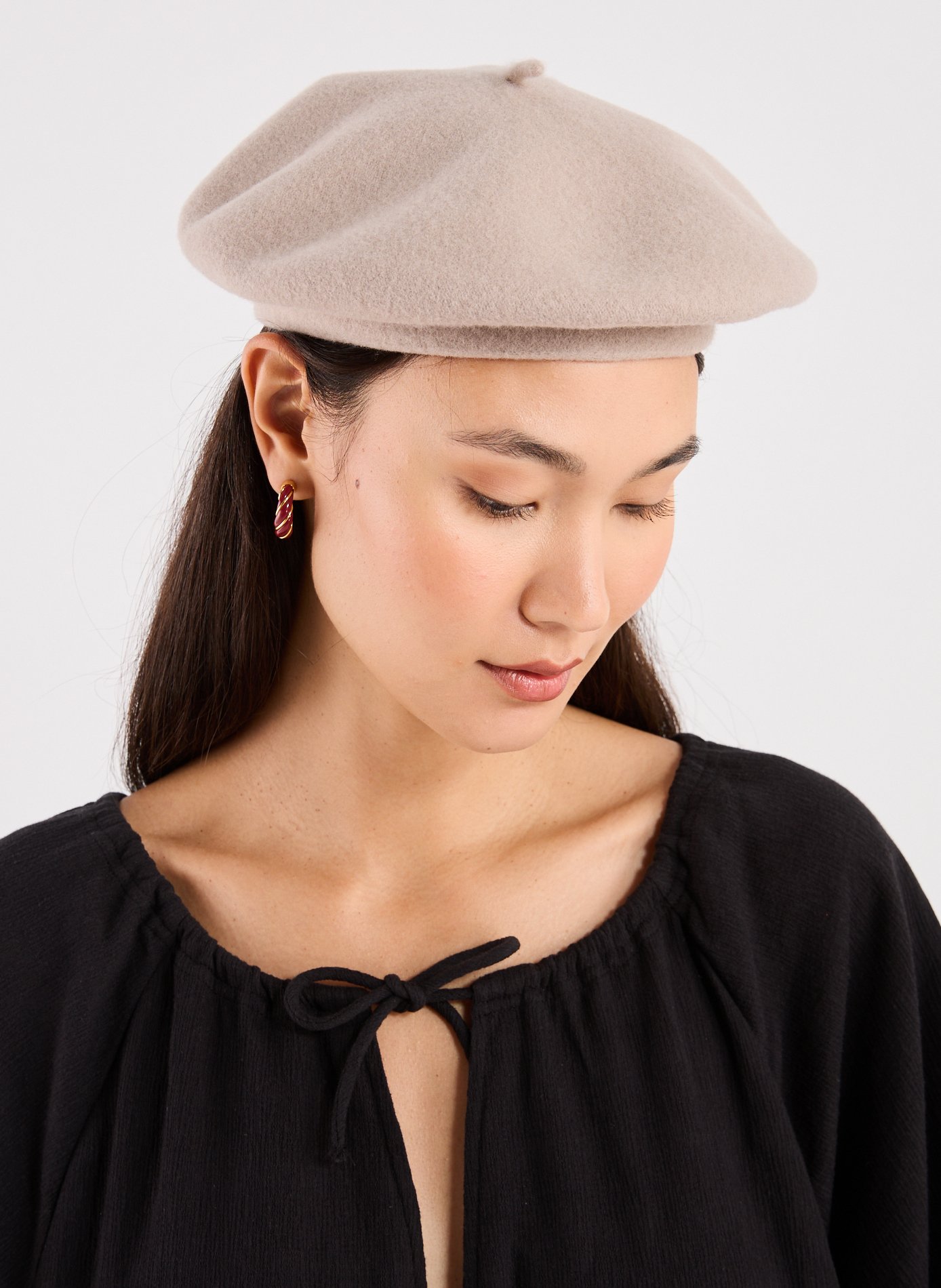 Wool beret DORIA 1905 Brown