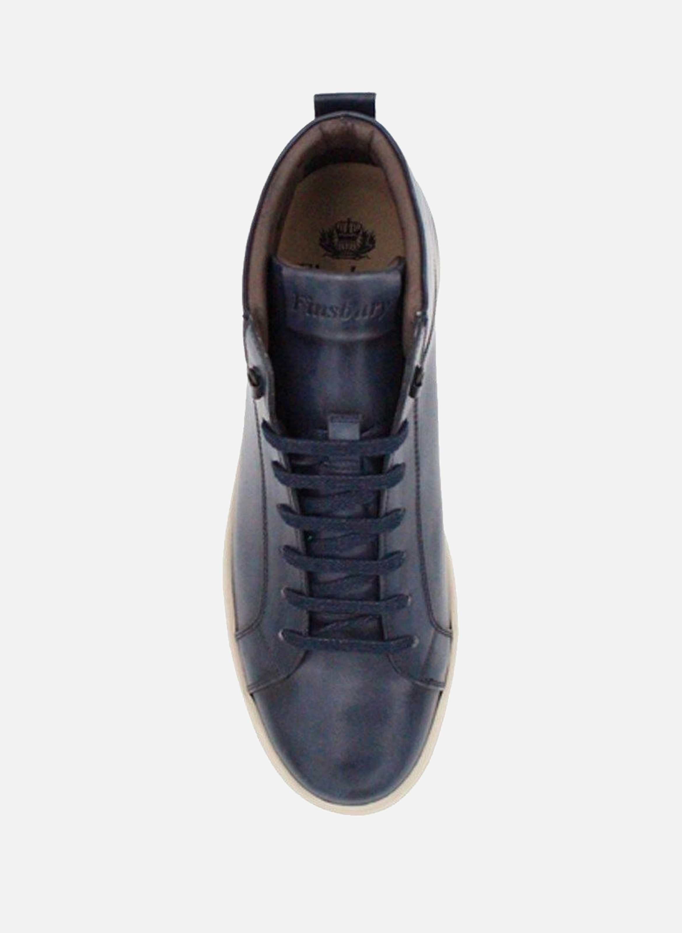 Sneaker cuir riva FINSBURY Bleu