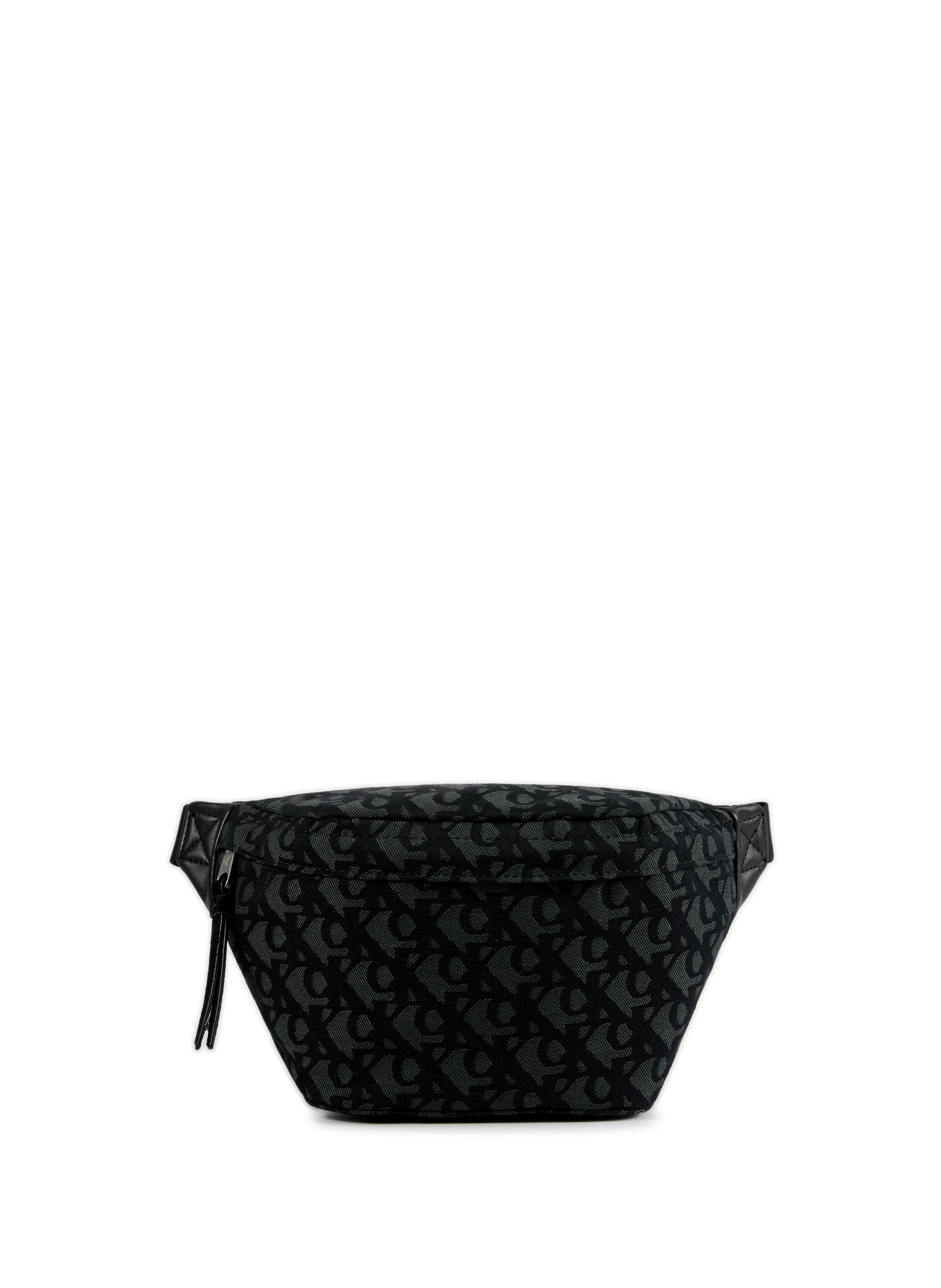 CALVIN KLEIN Monogram Print Waist Bag Black
