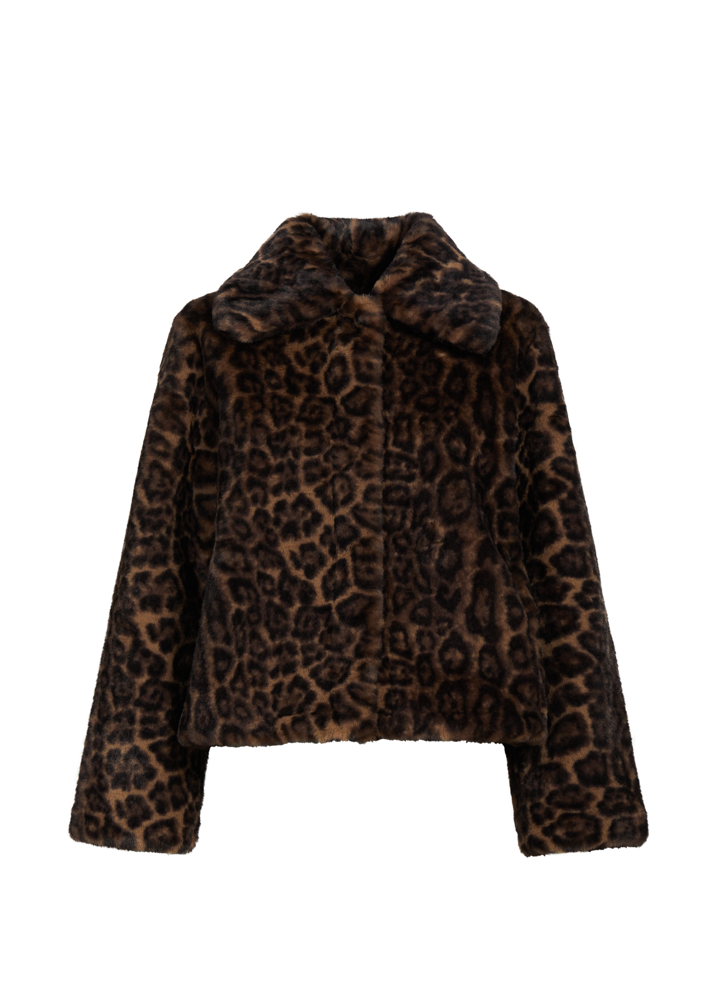 Manteau à col classique en fourrure Multicolore by APPARIS APPARIS Manteau à col classique en fourrure Multicolore