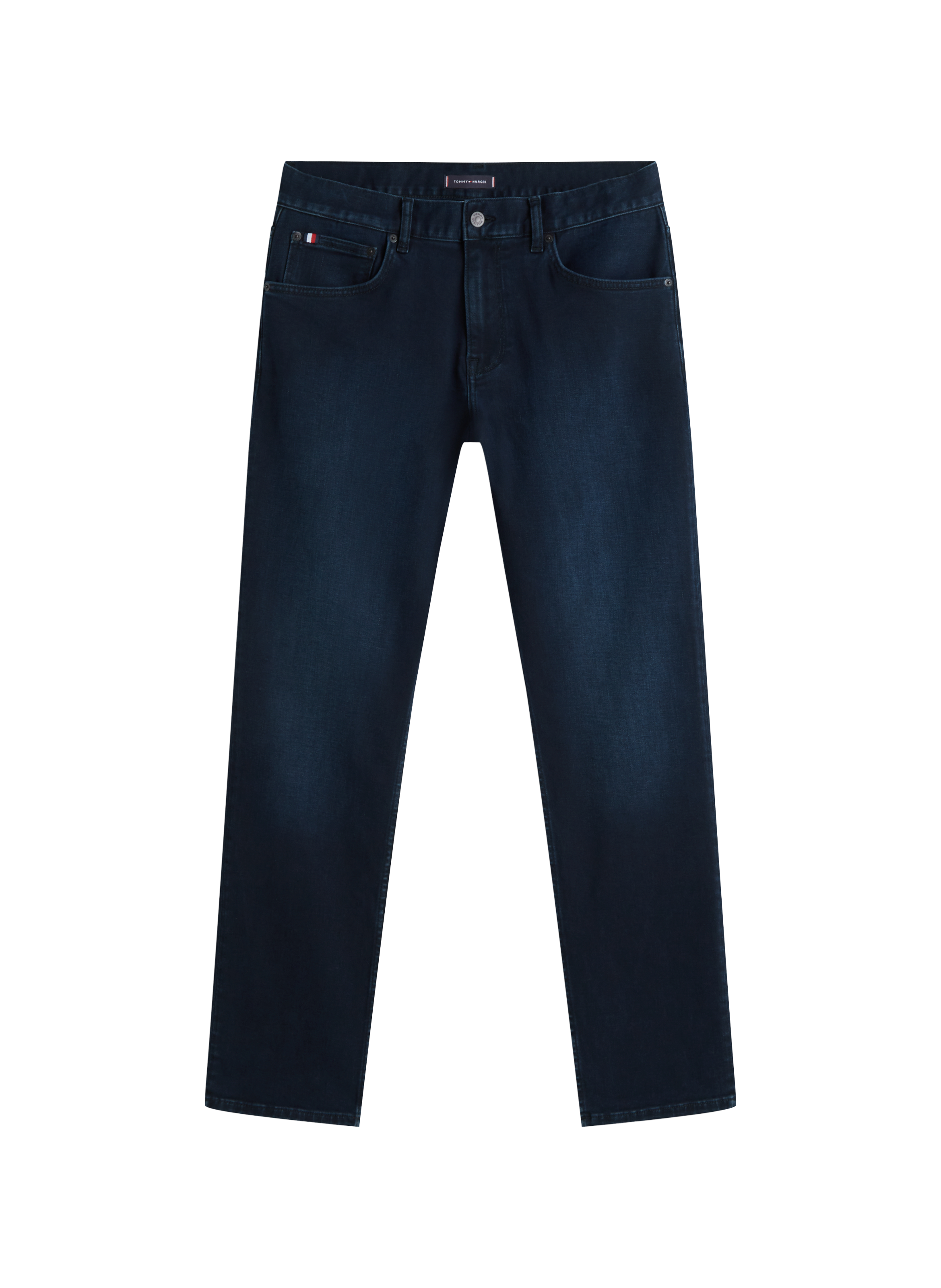 Jean coupe droite en coton mélangé TOMMY HILFIGER Bleu