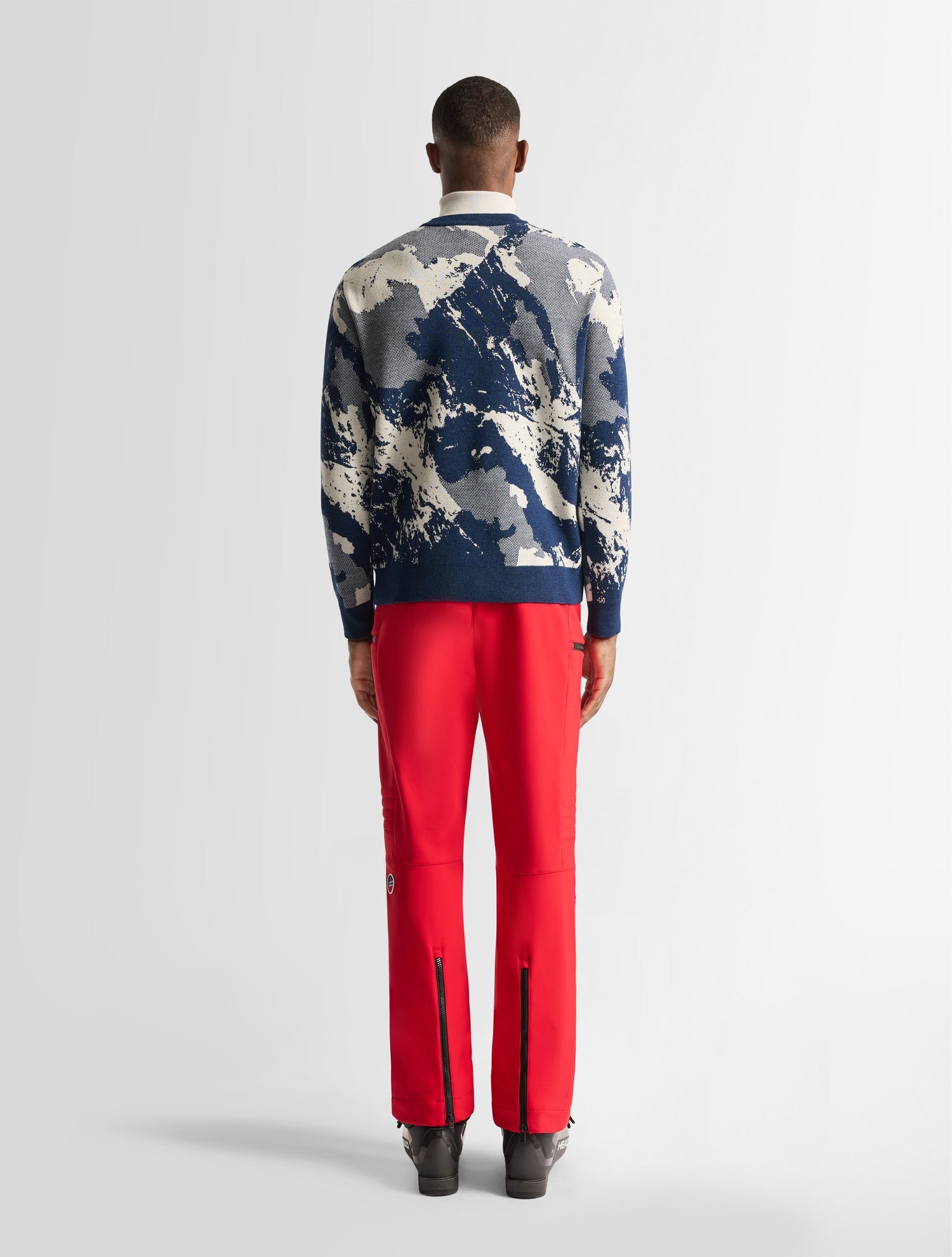 Pull mountn col rond coupe regular Bleu