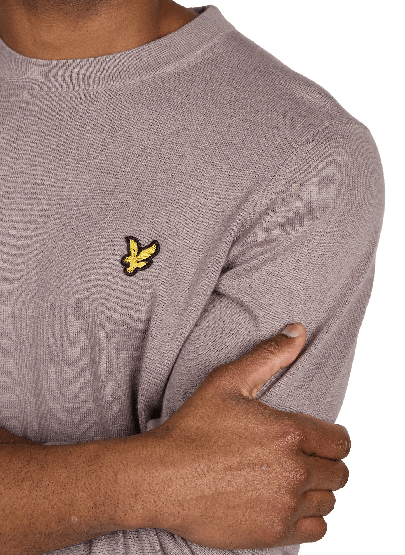 Pull en coton et laine mélangée LYLE & SCOTT Gris