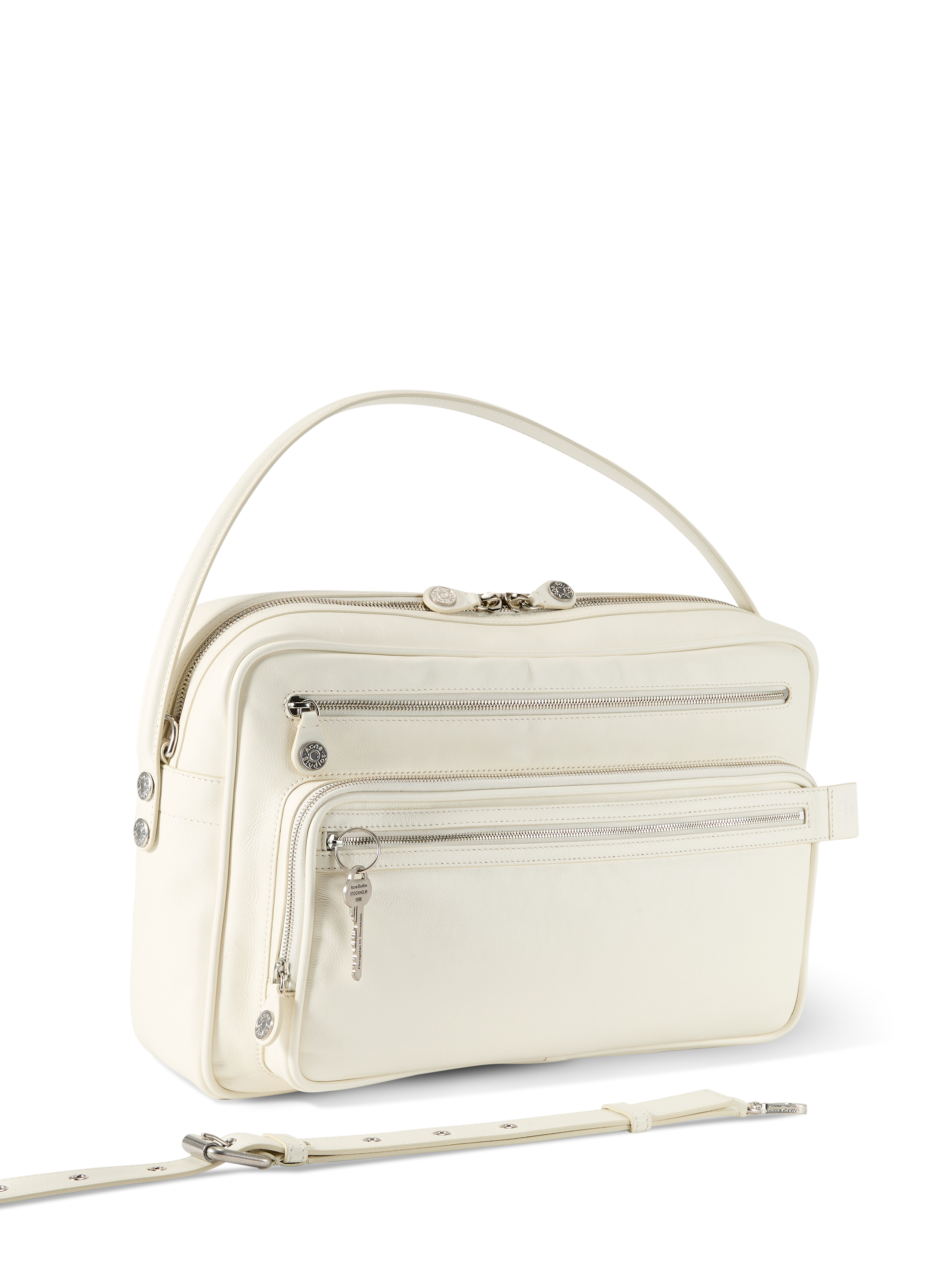 Sac à bandoulière Camero en cuir ACNE STUDIOS Blanc