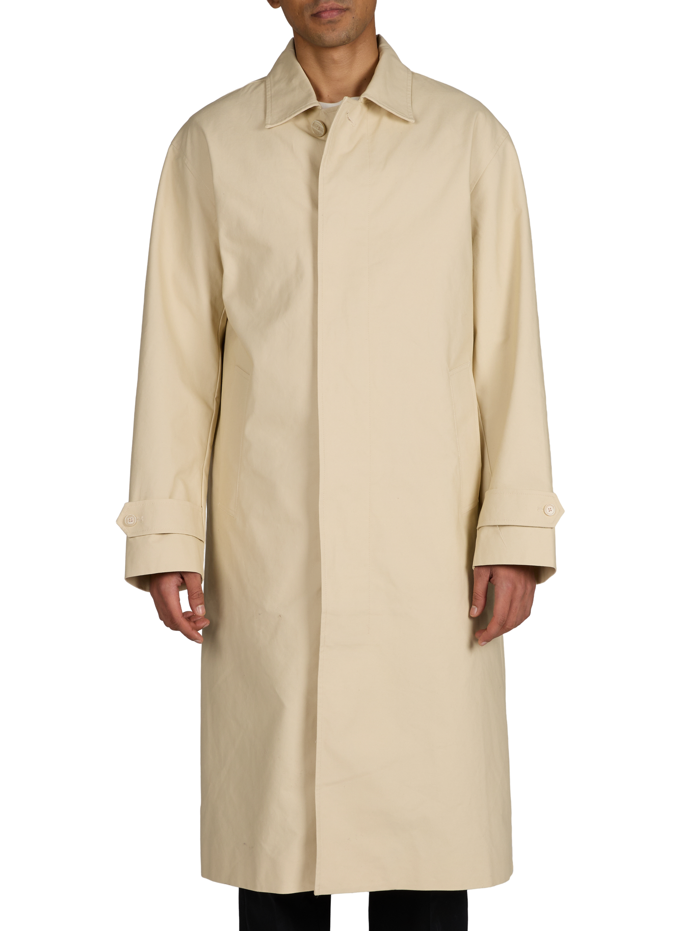 Long organic cotton coat NN.07 Beige