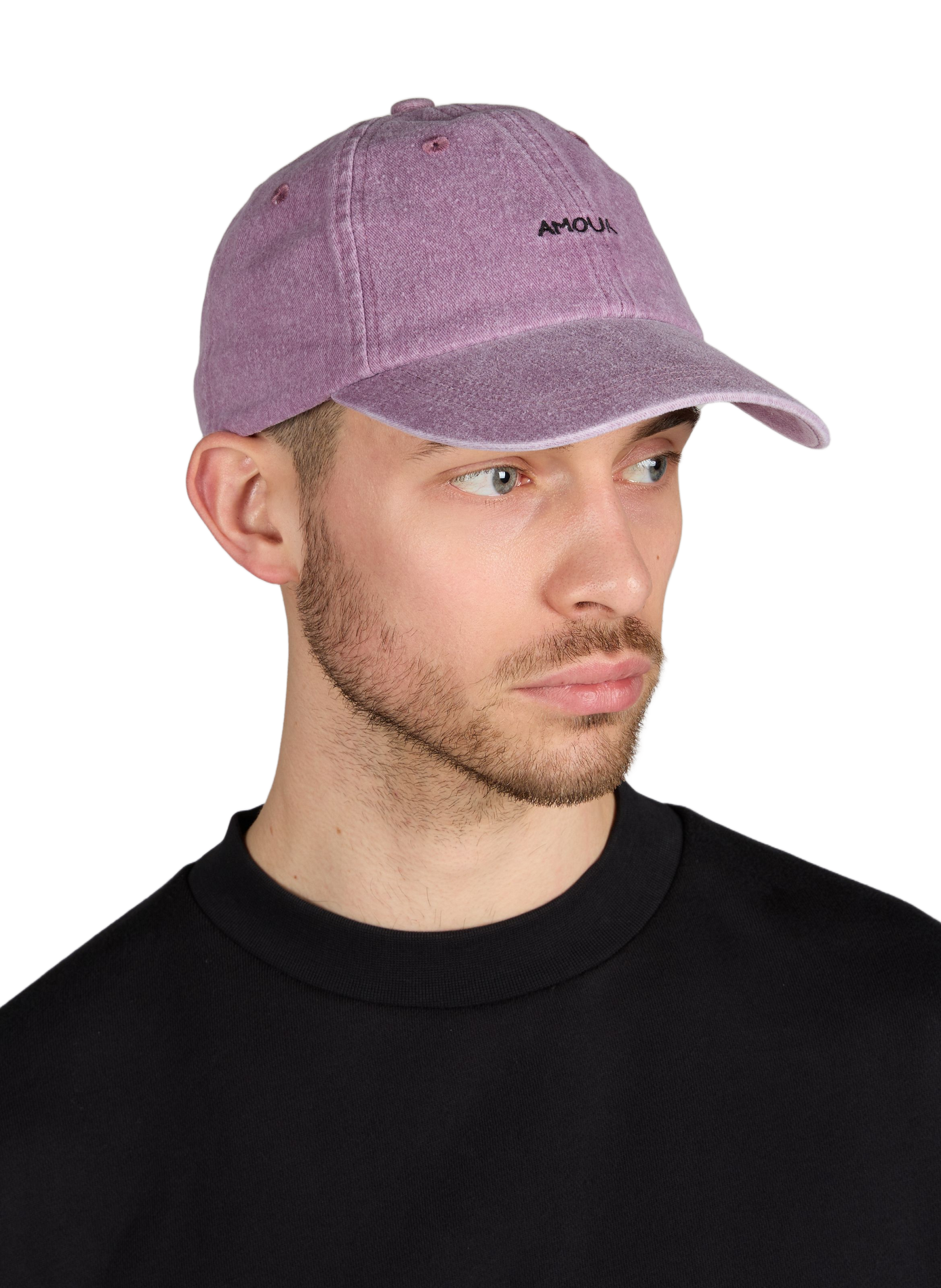 Embroidered Love Cotton Cap MAISON LABICHE Purple