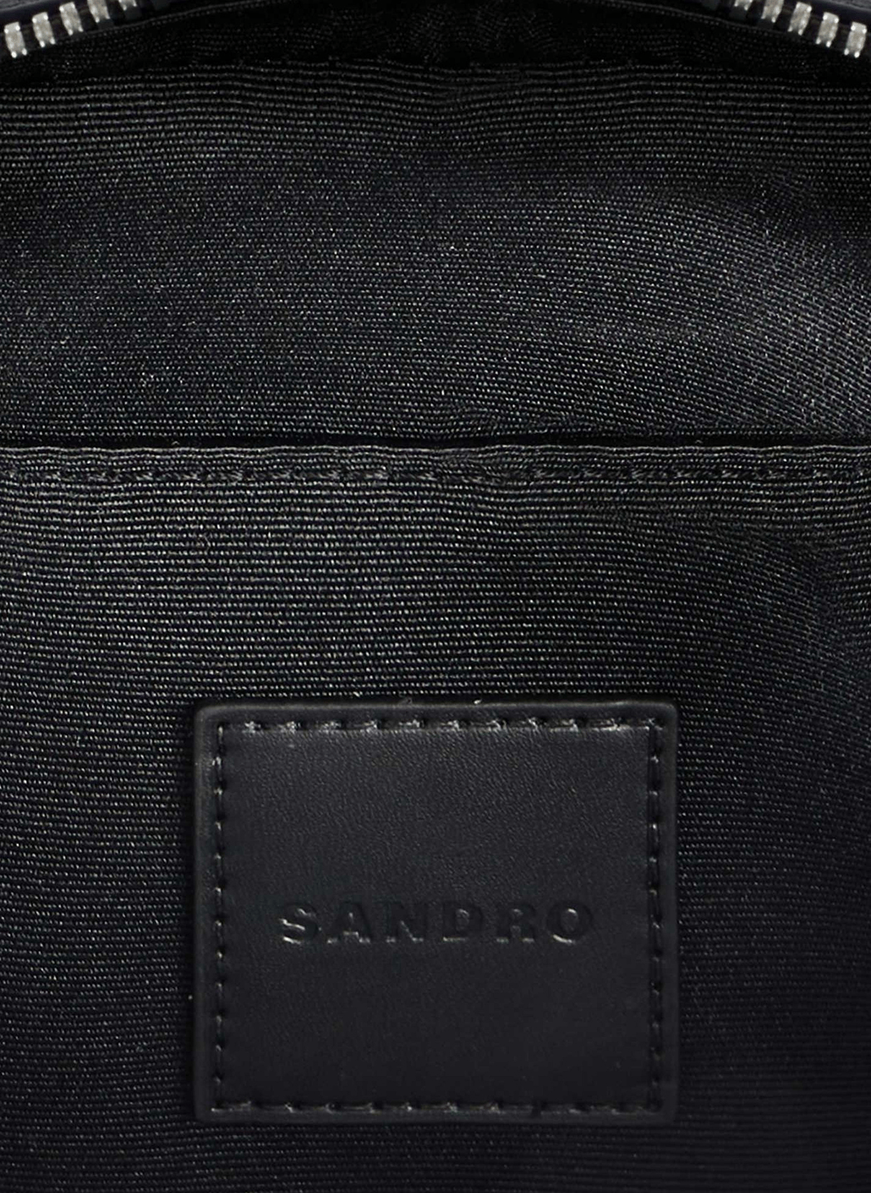 Sac banane en cuir SANDRO Bleu