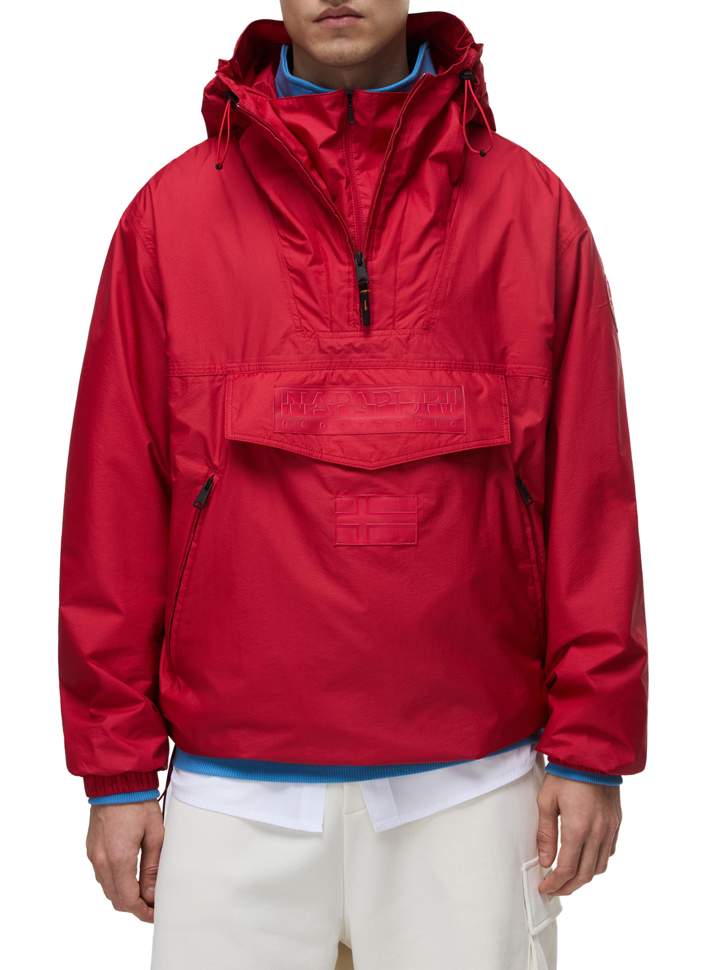 Veste anorak Rainforest à capuche NAPAPIJRI Rouge