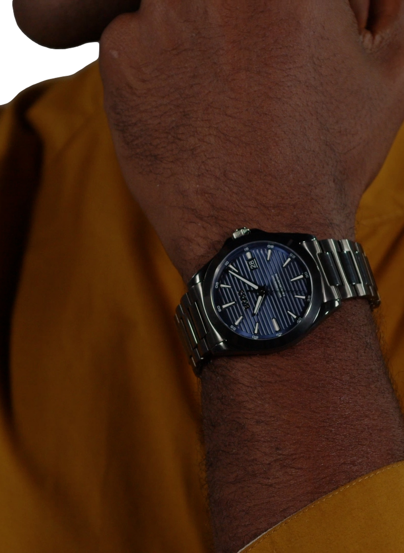 Montre quartz Strike en acier inoxydable BOSS MONTRES Bleu