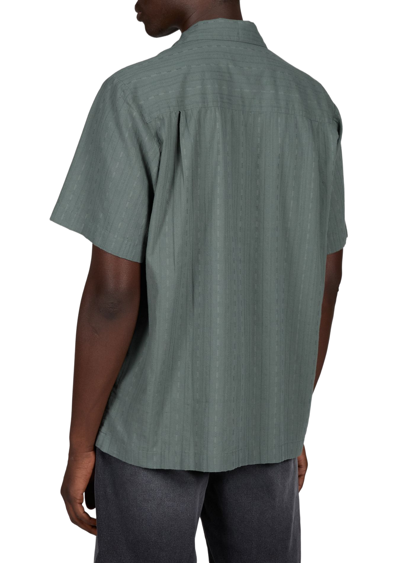 Chemise col cubain à manches courtes en coton CARHARTT WIP Vert