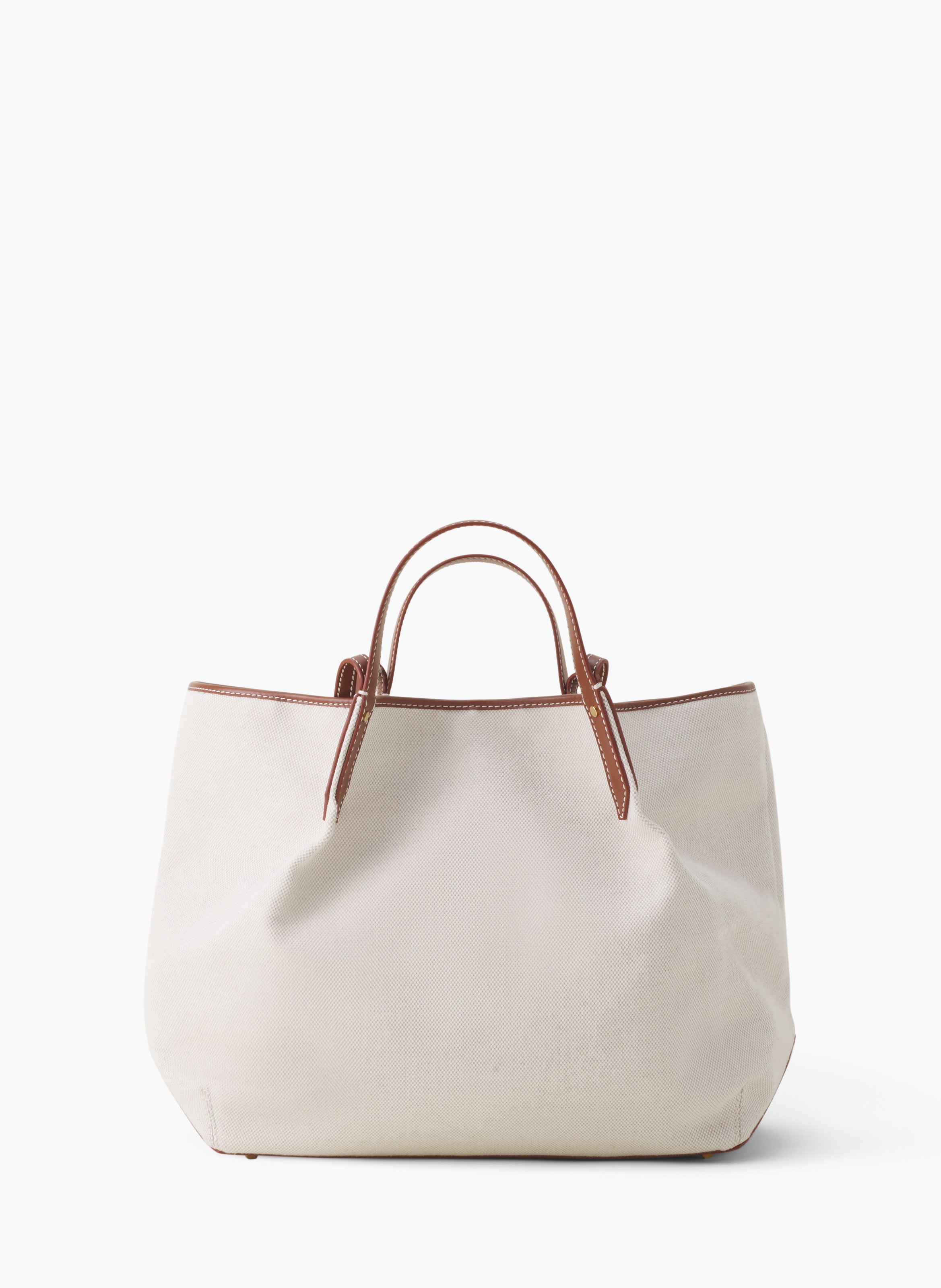 Sac cabas catch en canvas LANVIN Beige