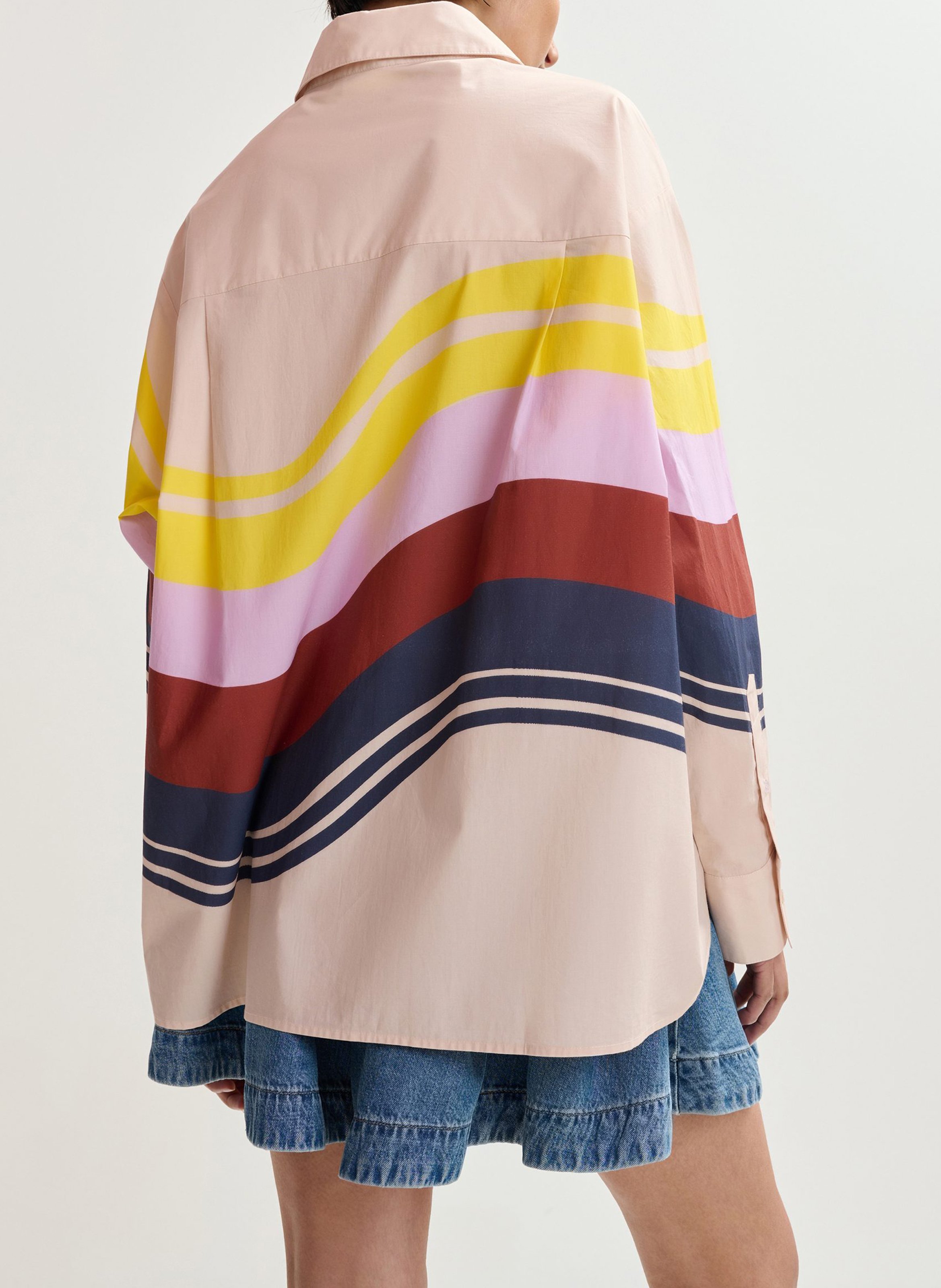 Chemise oversize à motifs joppy Multicolore