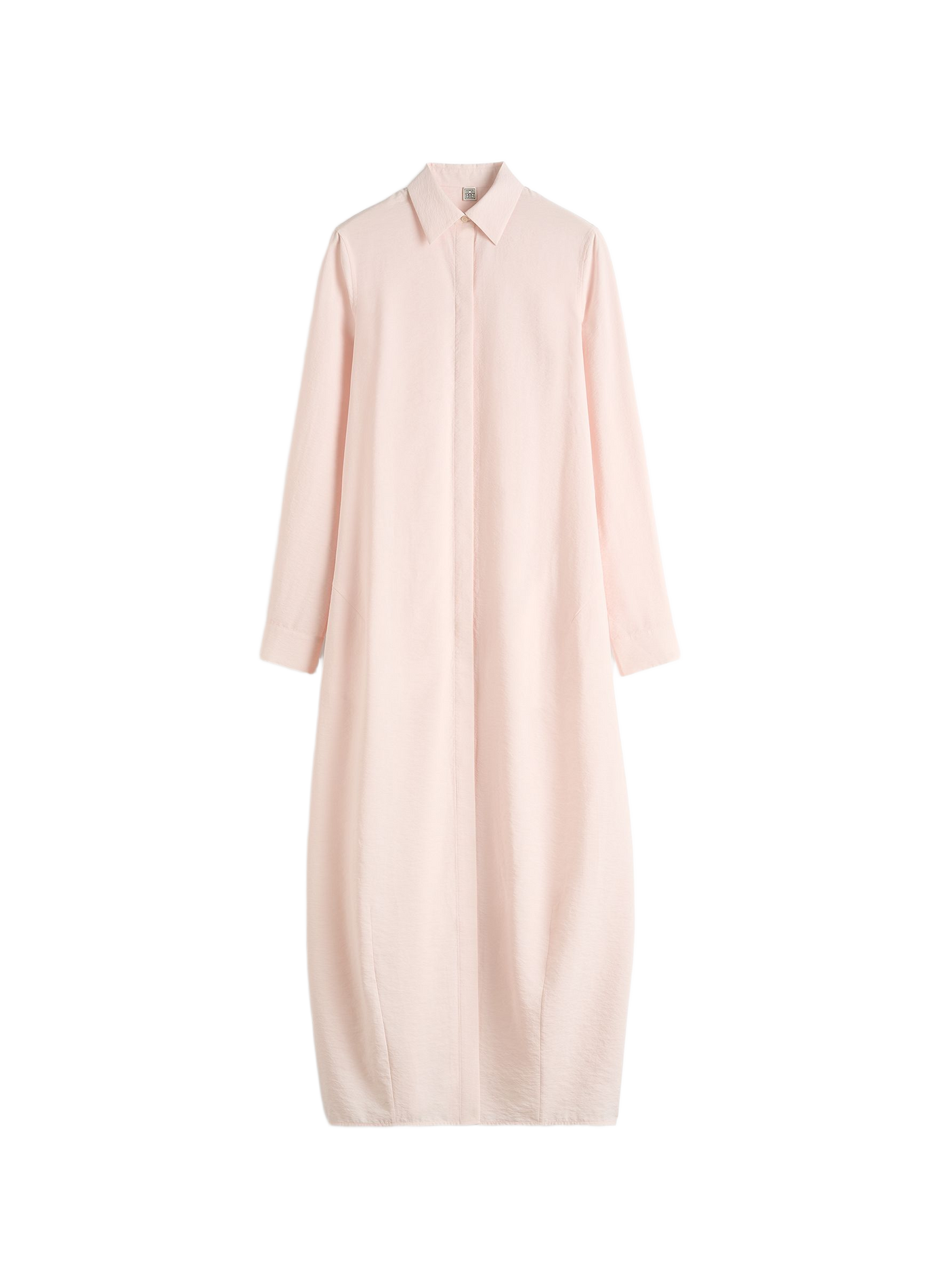 Silk blend parachute dress TOTEME Pink