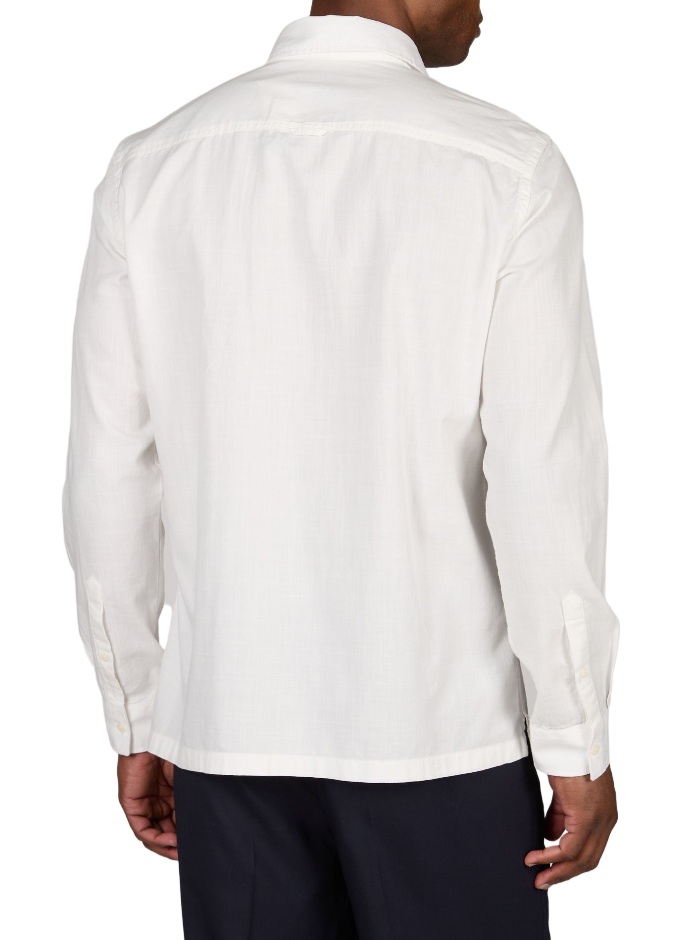 Effen katoenen Kent-overhemd PIERRE CARDIN Wit