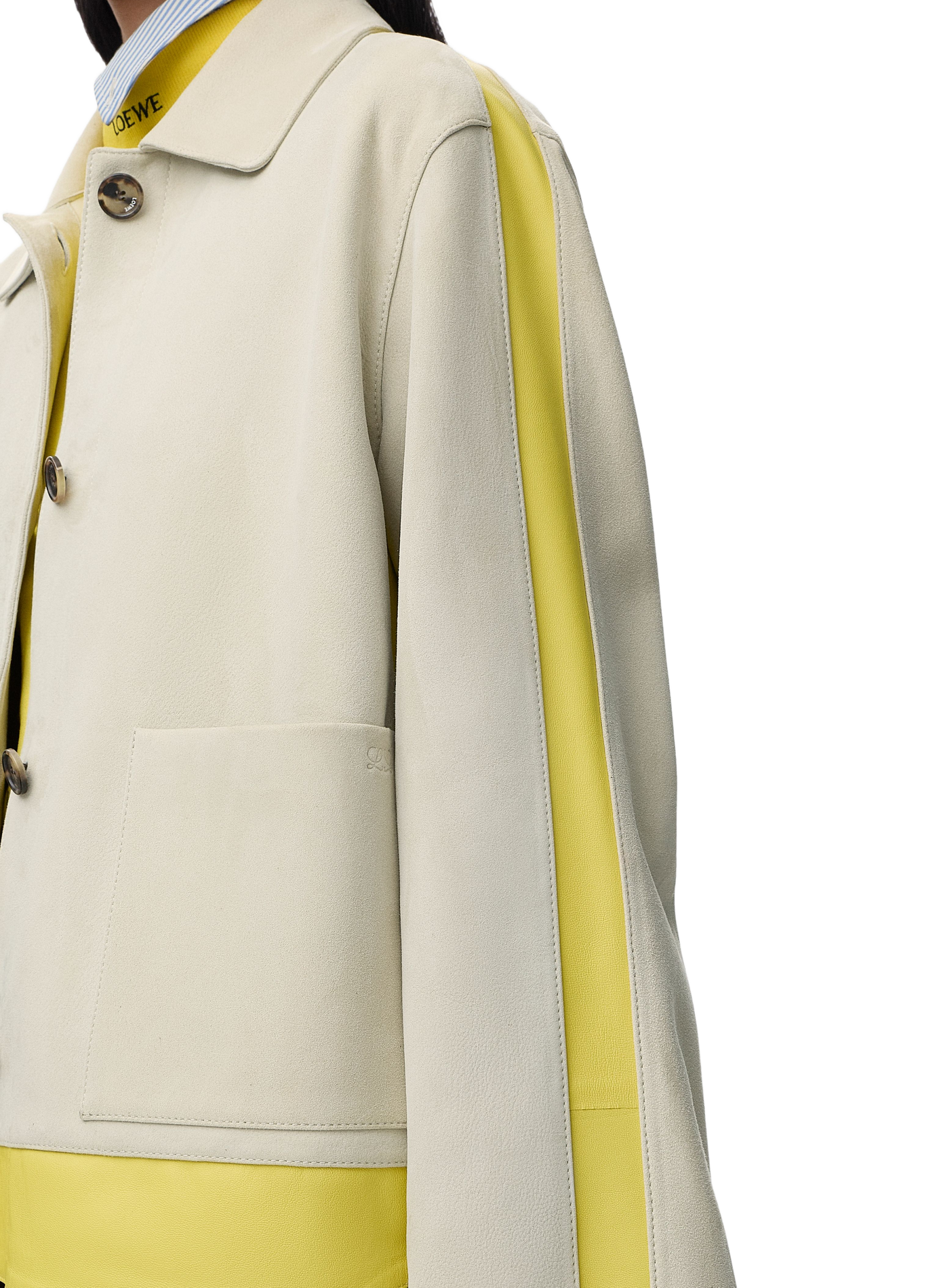 Suede Lamb Revers Jacket LOEWE Grey