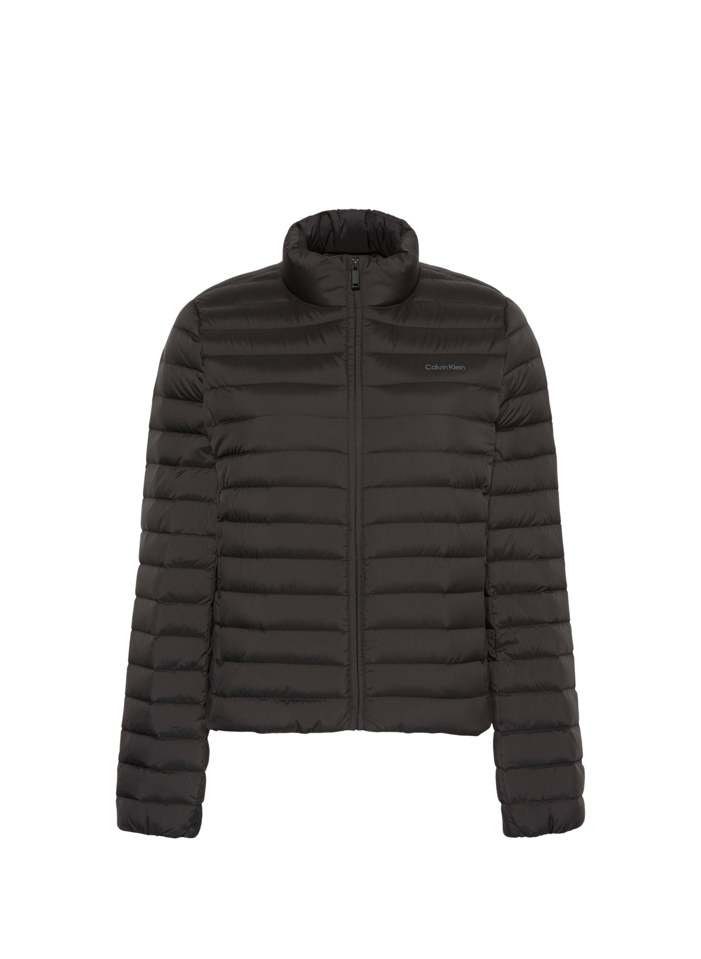 Quilted jacket with high collar CALVIN KLEIN Black