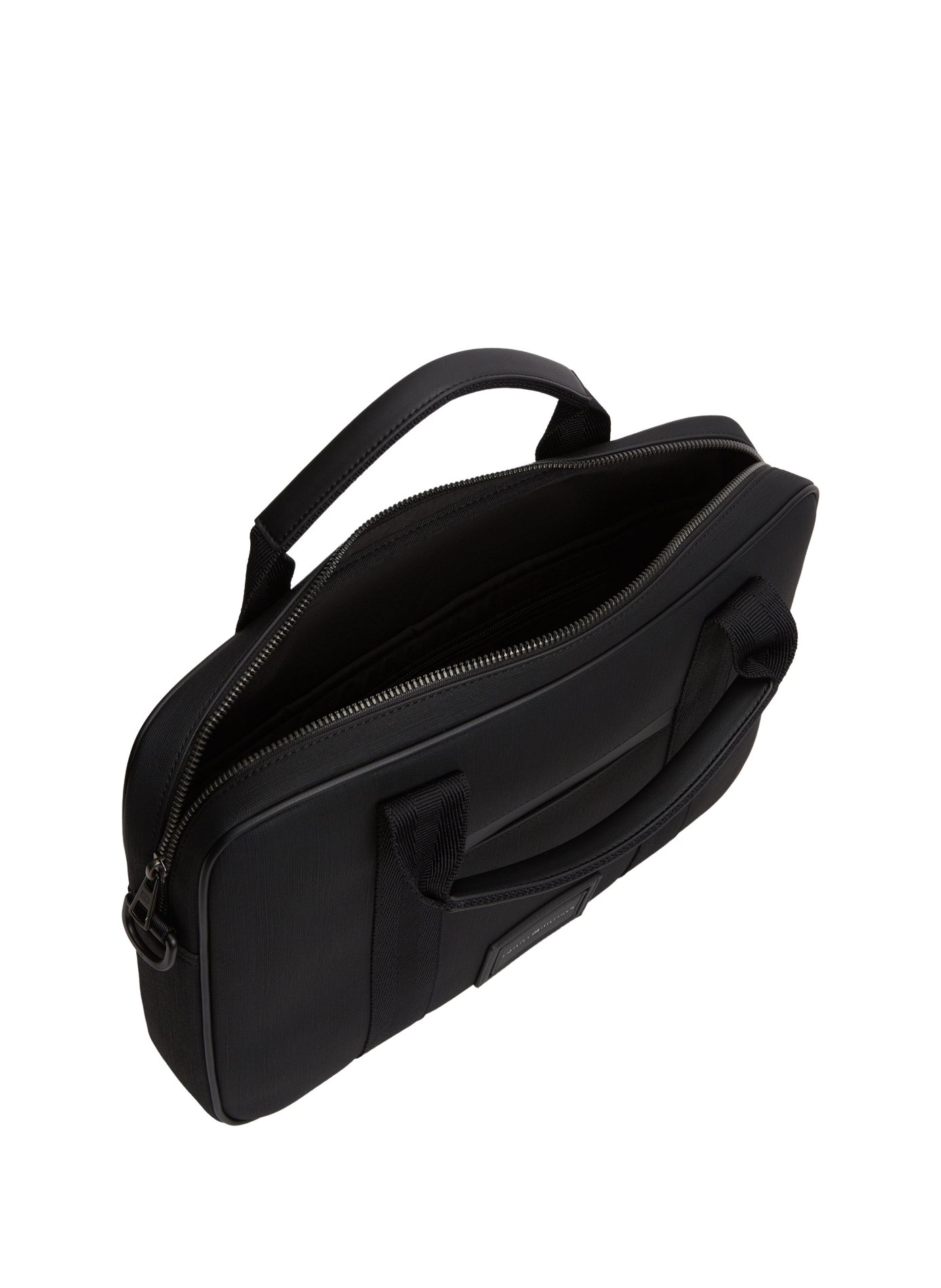 Computer bag with logo panel TOMMY HILFIGER Black